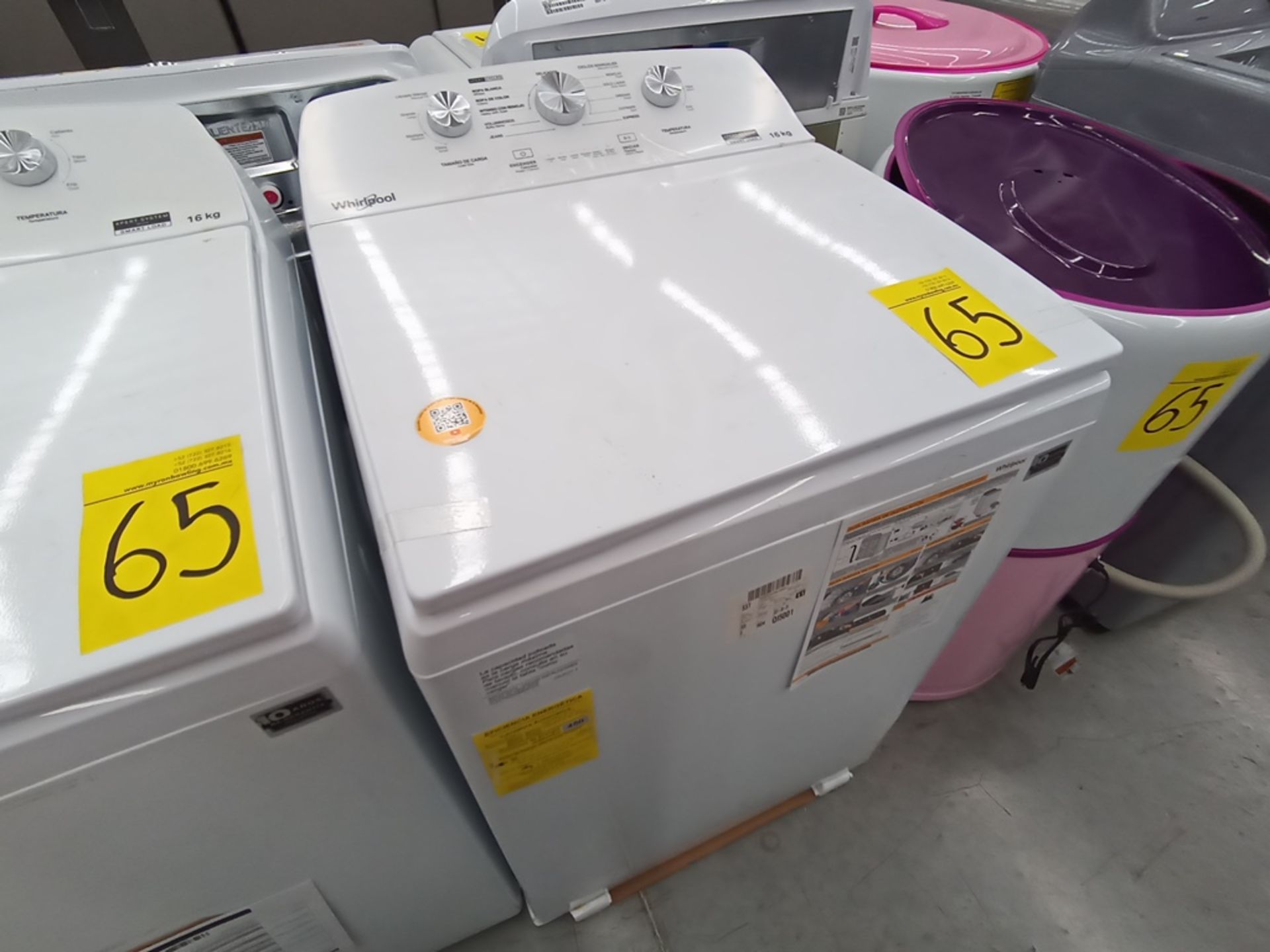 Lote de 3 Lavadoras contiene: 1 Lavadora de 16KG, Marca Whirlpool, Modelo 8MWTW1613MJQD, Serie HLA2 - Image 4 of 14