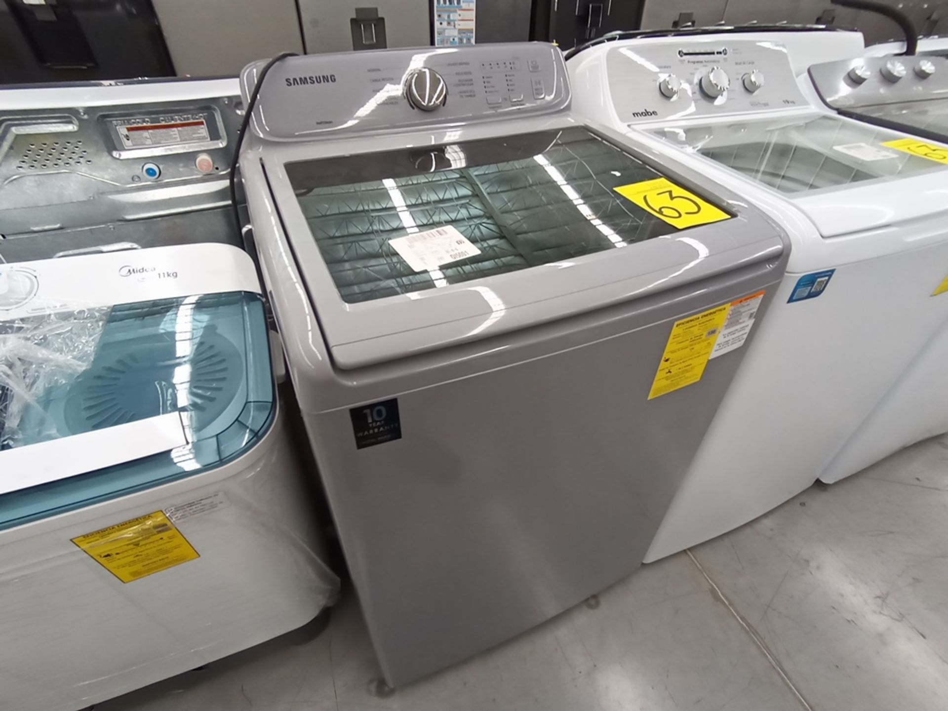 Lote de 3 Lavadoras contiene: 1 Lavadora de 19KG, Marca Samsung, Modelo WA19A3351CY, Serie 0BCX5BAR - Image 5 of 13