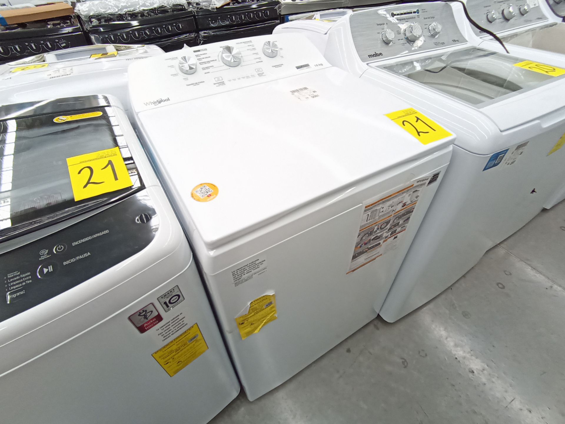 Lote de 3 Lavadoras contiene: 1 Lavadora de 16KG, Marca Whirlpool, Modelo 8MWTW1613MJQ0, Serie HLA3 - Image 2 of 9