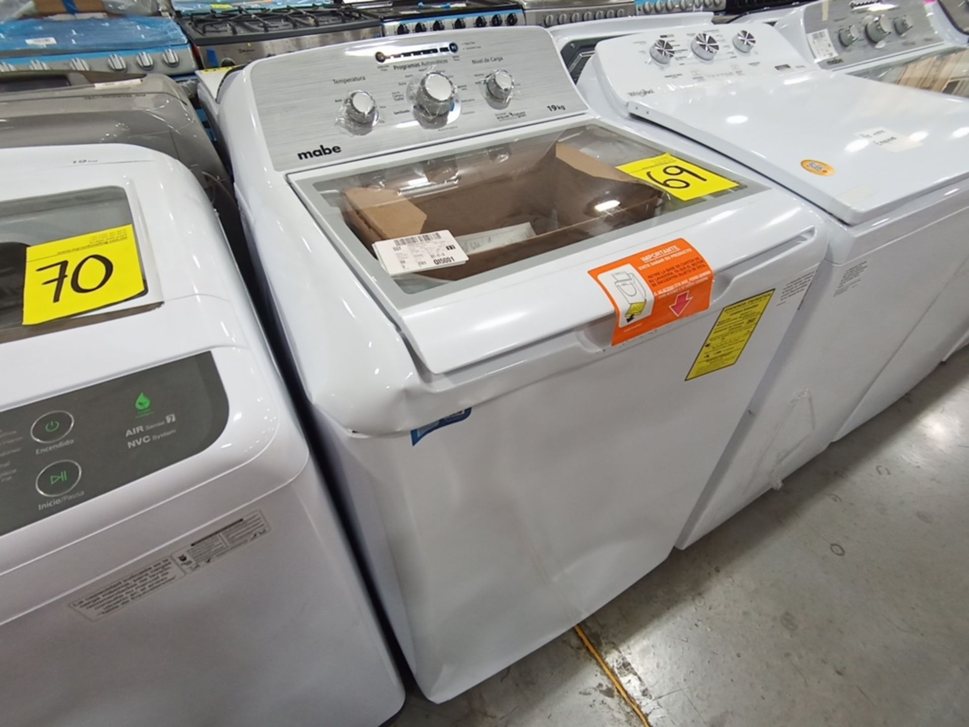 Lote de 3 Lavadoras contiene: 1 Lavadora de 18KG, Marca Whirlpool, Modelo 8MWTW1823WJMD, Serie HLA2 - Image 10 of 13