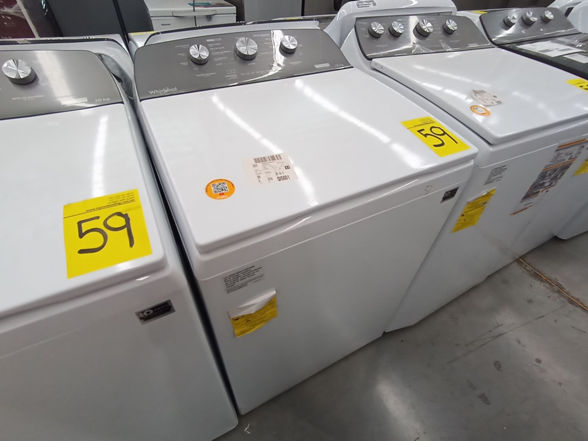 Lote de 3 Lavadoras contiene: 1 Lavadora de 20KG, Marca Whirlpool, Modelo 8MWTW2024MJMD, Serie HLA3 - Image 4 of 13