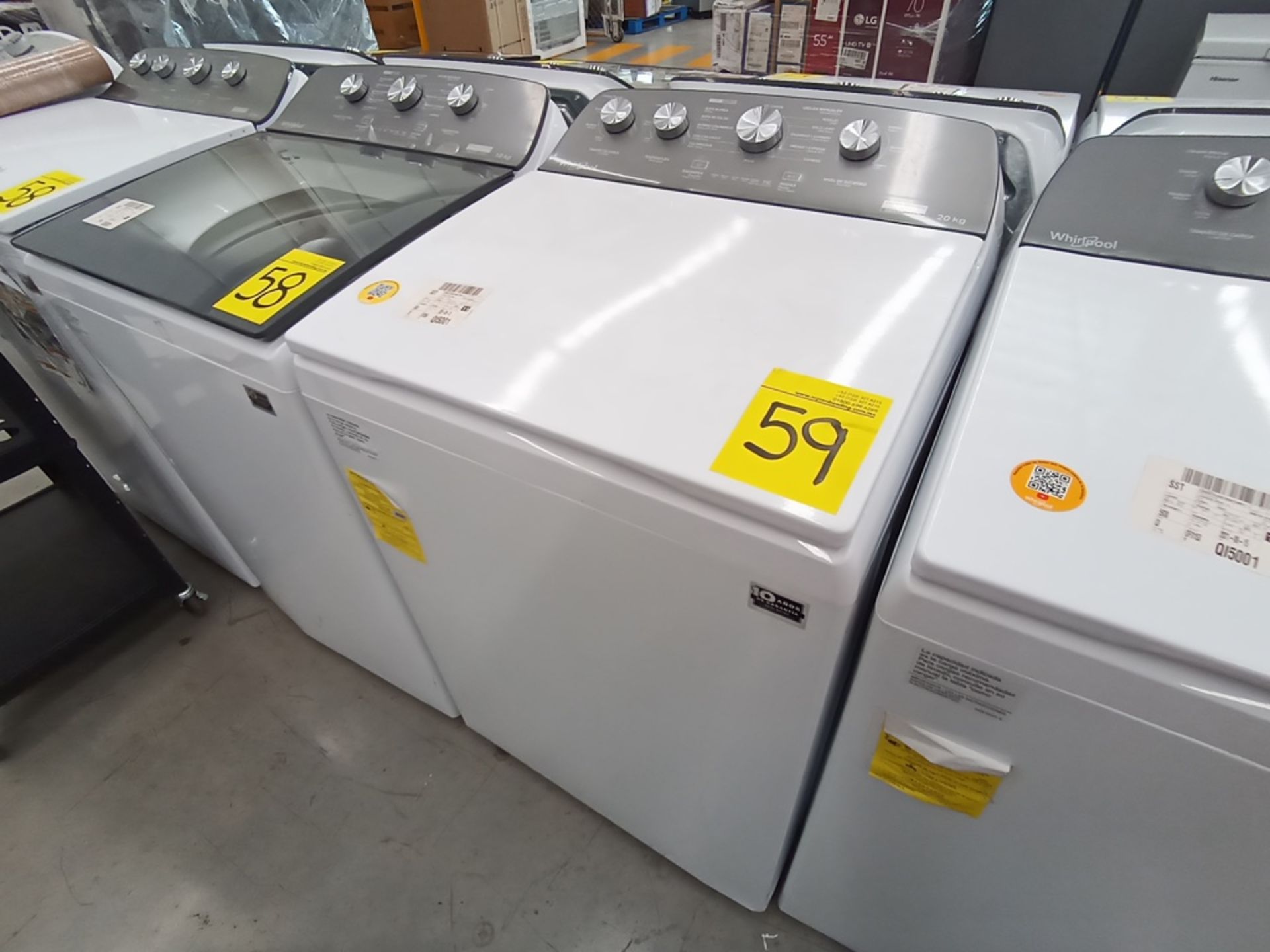 Lote de 3 Lavadoras contiene: 1 Lavadora de 20KG, Marca Whirlpool, Modelo 8MWTW2024MJMD, Serie HLA3 - Image 8 of 13