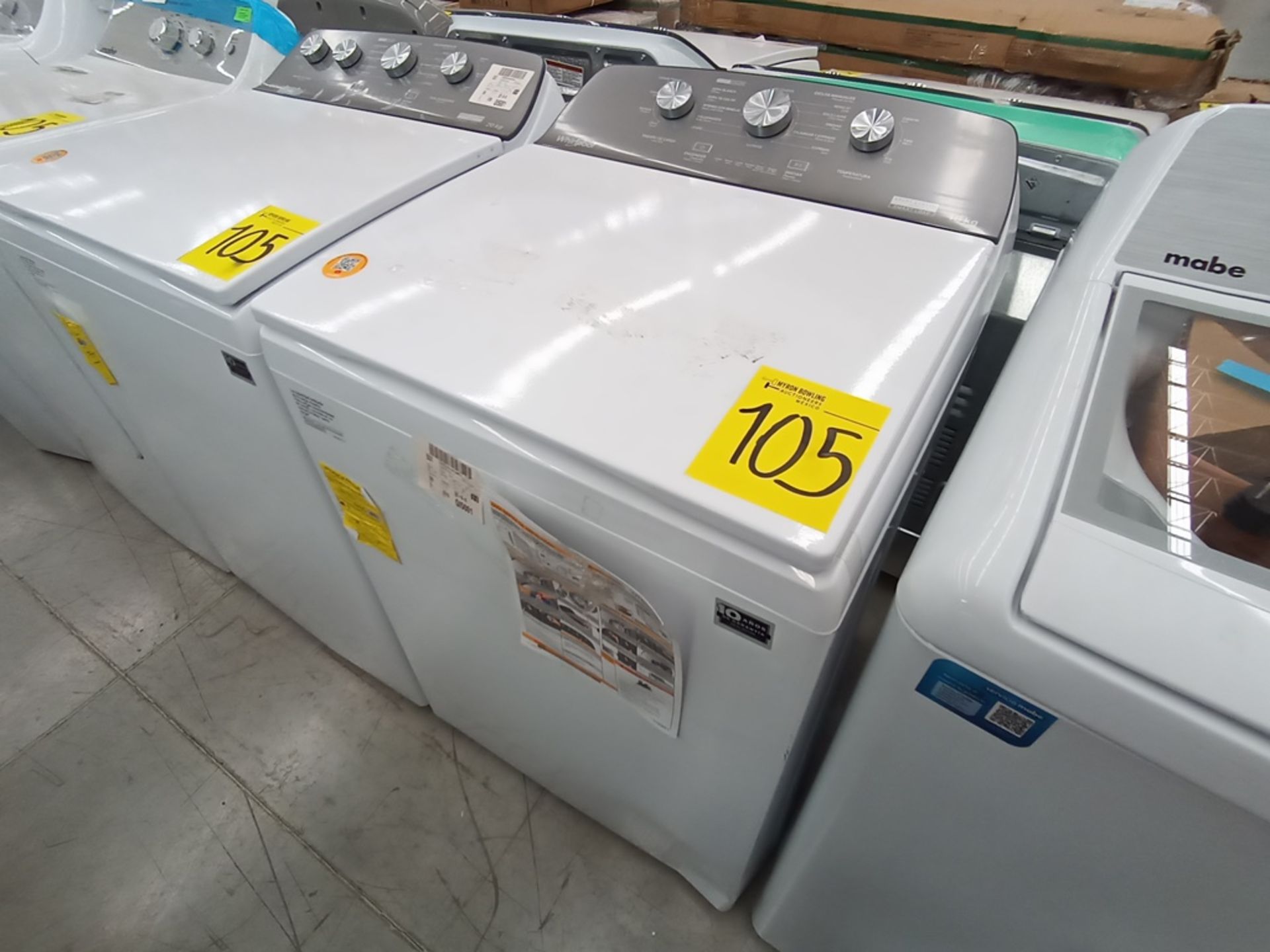 Lote de 3 Lavadoras contiene: 1 Lavadora de 18KG, Marca Whirlpool, Modelo 8MWTW1813MJMD, Serie HLA3 - Image 7 of 12