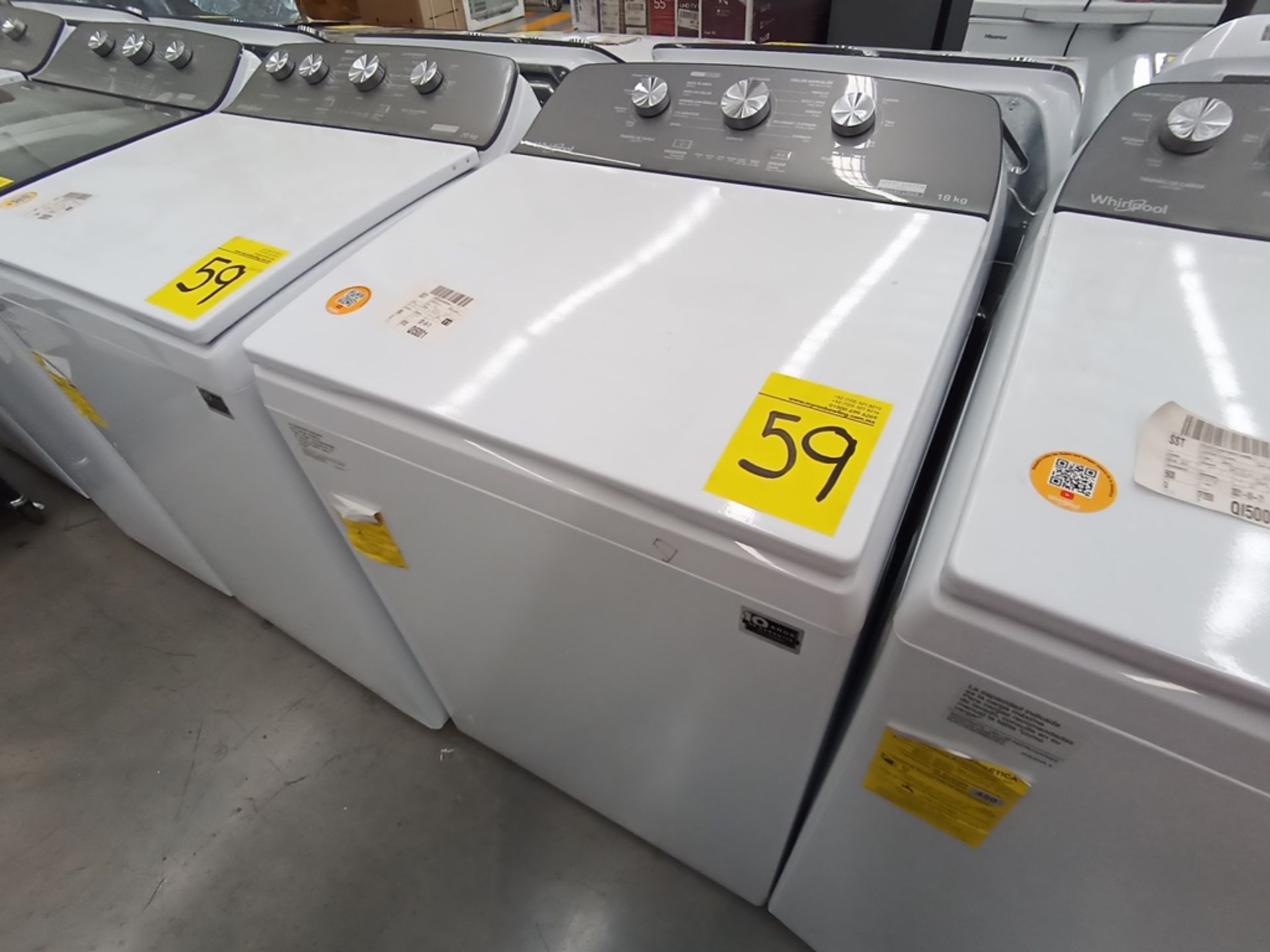 Lote de 3 Lavadoras contiene: 1 Lavadora de 20KG, Marca Whirlpool, Modelo 8MWTW2024MJMD, Serie HLA3 - Image 5 of 13