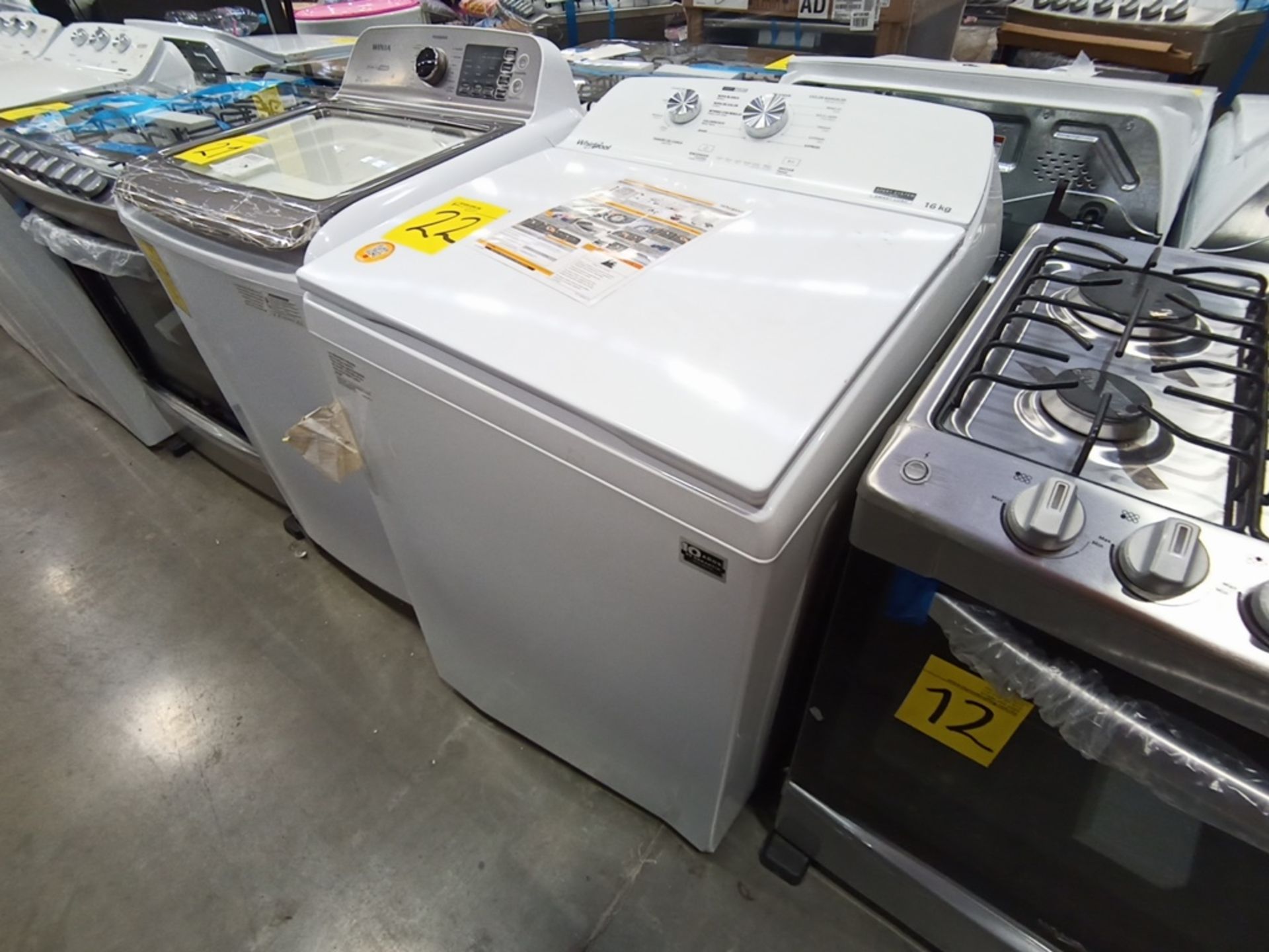 Lote de 2 lavadoras contiene: 1 Lavadora de 18KG, Marca Whirlpool, Modelo 8MWTW1823WJMD, Serie HLA3 - Image 2 of 16
