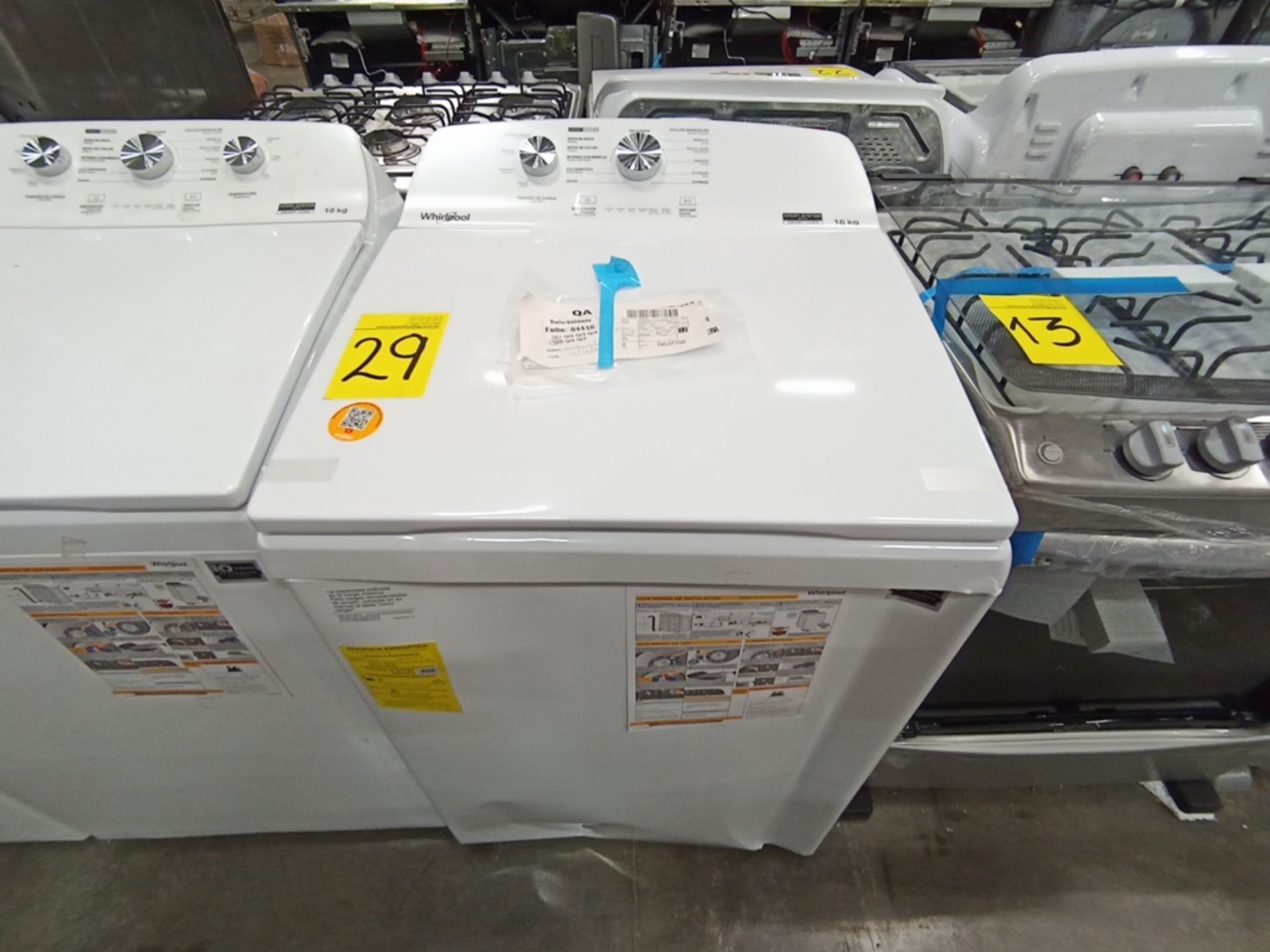 Lote de 2 lavadoras contiene: 1 Lavadora de 16 KG, Marca Whirlpool, Modelo 8MWTW1612MJQ0, Serie HLA - Image 6 of 16
