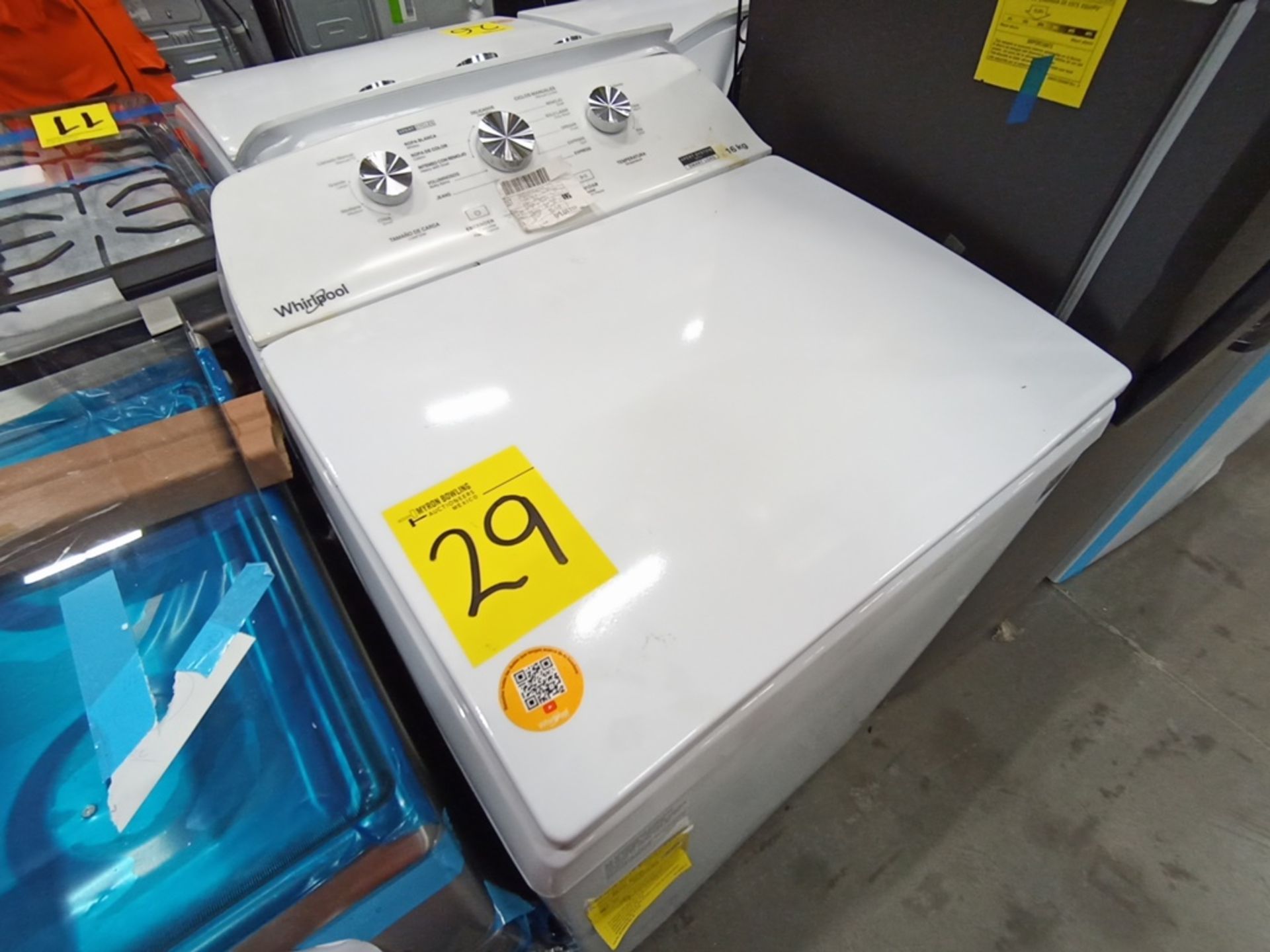 Lote de 2 lavadoras contiene: 1 Lavadora de 16 KG, Marca Whirlpool, Modelo 8MWTW1612MJQ0, Serie HLA - Image 11 of 16