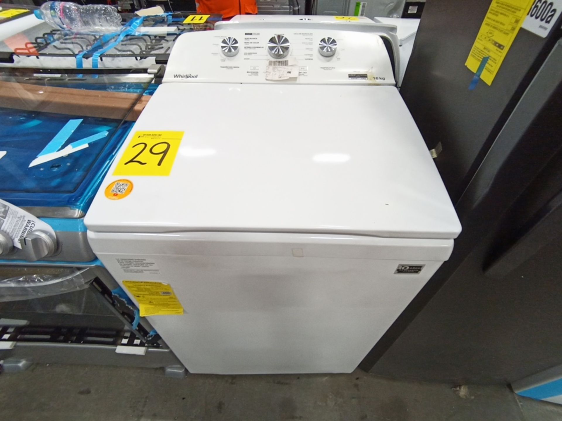 Lote de 2 lavadoras contiene: 1 Lavadora de 16 KG, Marca Whirlpool, Modelo 8MWTW1612MJQ0, Serie HLA - Image 13 of 16