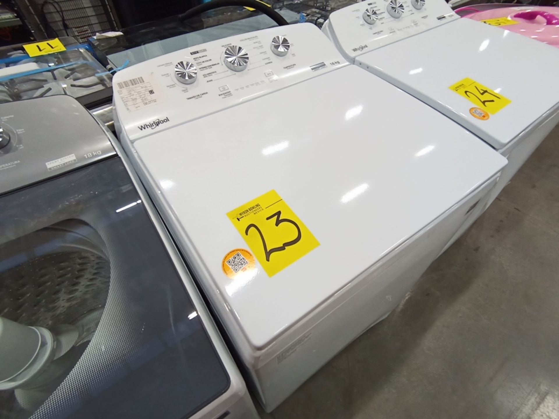 Lote de 3 lavadoras, contiene: 1 Lavadora de 16KG, Marca Whirlpool, Modelo 8MWTW1613MJQD, Serie HLA - Image 12 of 24