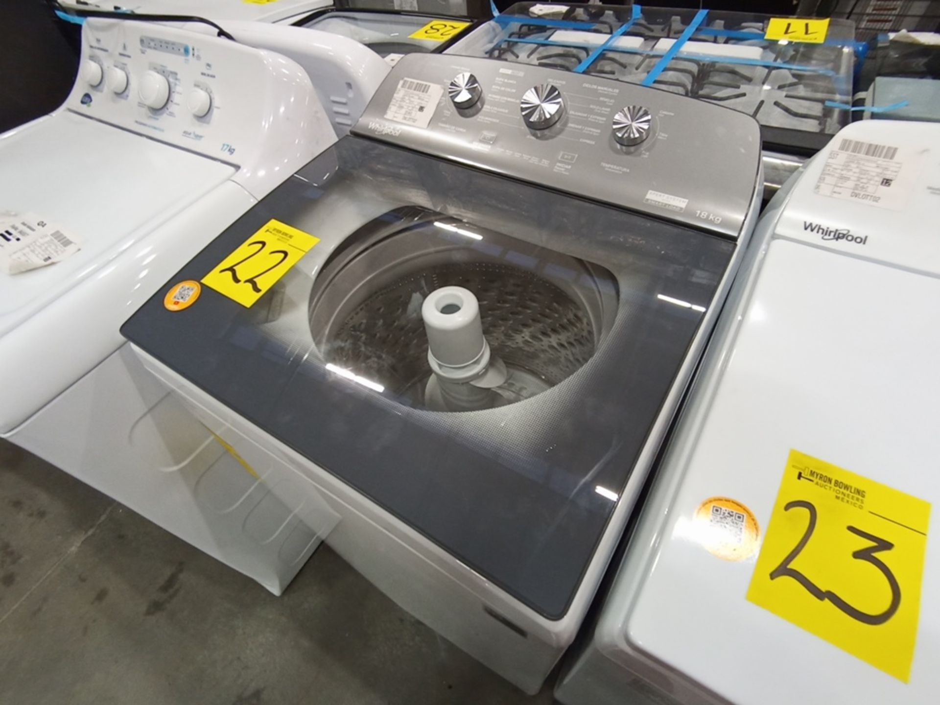 Lote de 2 lavadoras contiene: 1 Lavadora de 18KG, Marca Whirlpool, Modelo 8MWTW1823WJMD, Serie HLA3 - Image 9 of 16