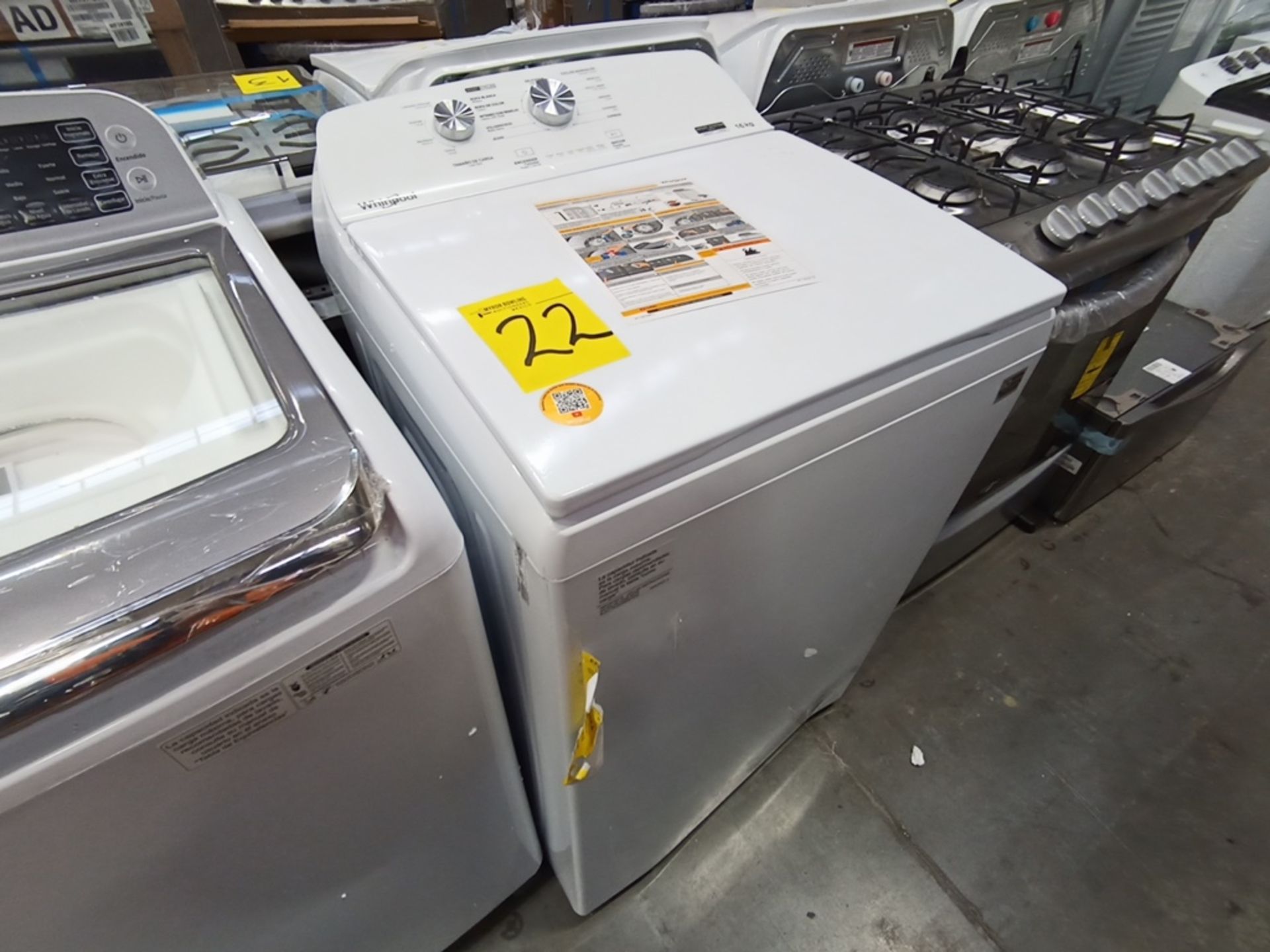 Lote de 2 lavadoras contiene: 1 Lavadora de 18KG, Marca Whirlpool, Modelo 8MWTW1823WJMD, Serie HLA3 - Image 4 of 16