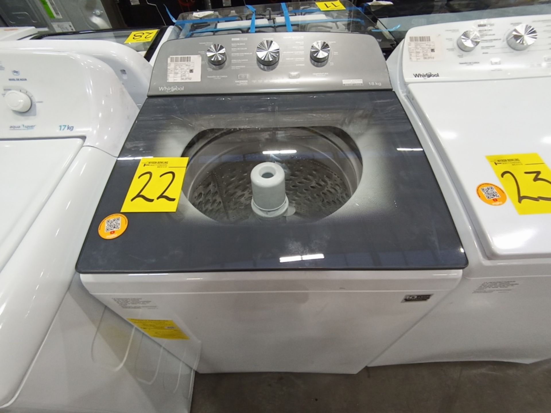 Lote de 2 lavadoras contiene: 1 Lavadora de 18KG, Marca Whirlpool, Modelo 8MWTW1823WJMD, Serie HLA3 - Image 14 of 16