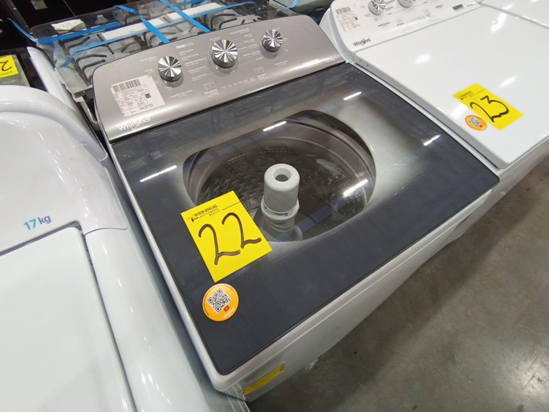 Lote de 2 lavadoras contiene: 1 Lavadora de 18KG, Marca Whirlpool, Modelo 8MWTW1823WJMD, Serie HLA3 - Image 12 of 16