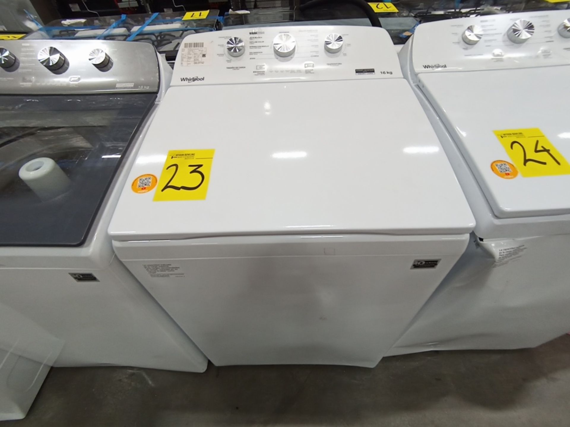 Lote de 3 lavadoras, contiene: 1 Lavadora de 16KG, Marca Whirlpool, Modelo 8MWTW1613MJQD, Serie HLA - Image 13 of 24
