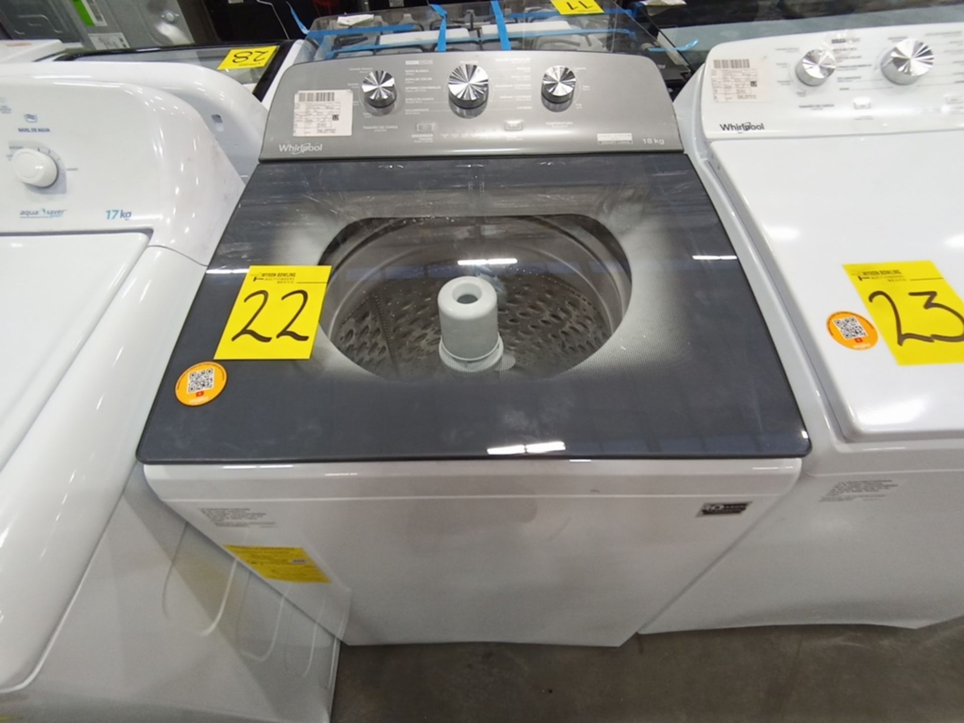 Lote de 2 lavadoras contiene: 1 Lavadora de 18KG, Marca Whirlpool, Modelo 8MWTW1823WJMD, Serie HLA3 - Image 13 of 16