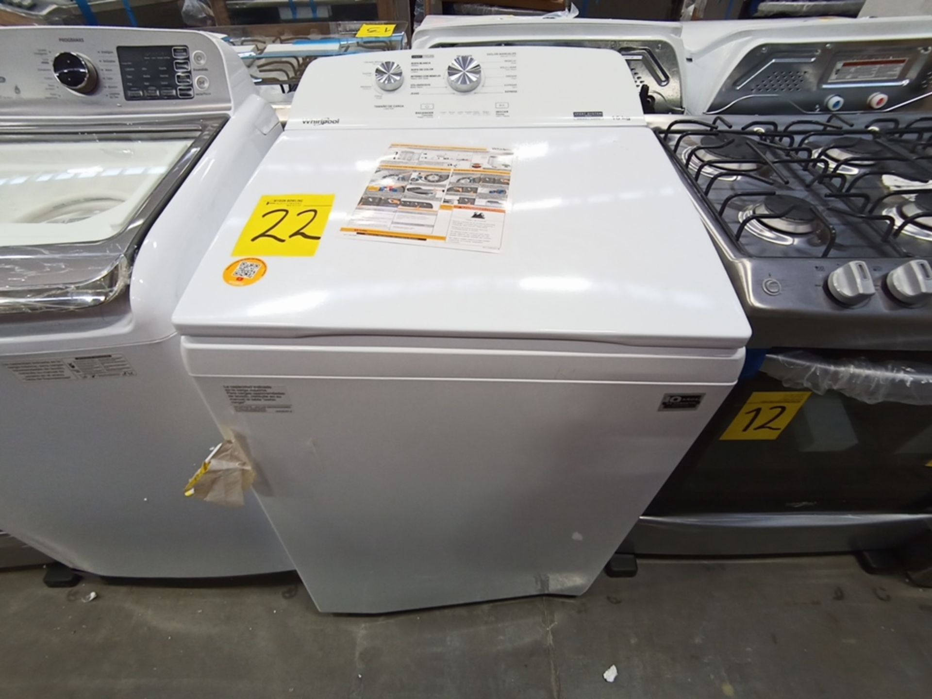 Lote de 2 lavadoras contiene: 1 Lavadora de 18KG, Marca Whirlpool, Modelo 8MWTW1823WJMD, Serie HLA3 - Image 5 of 16