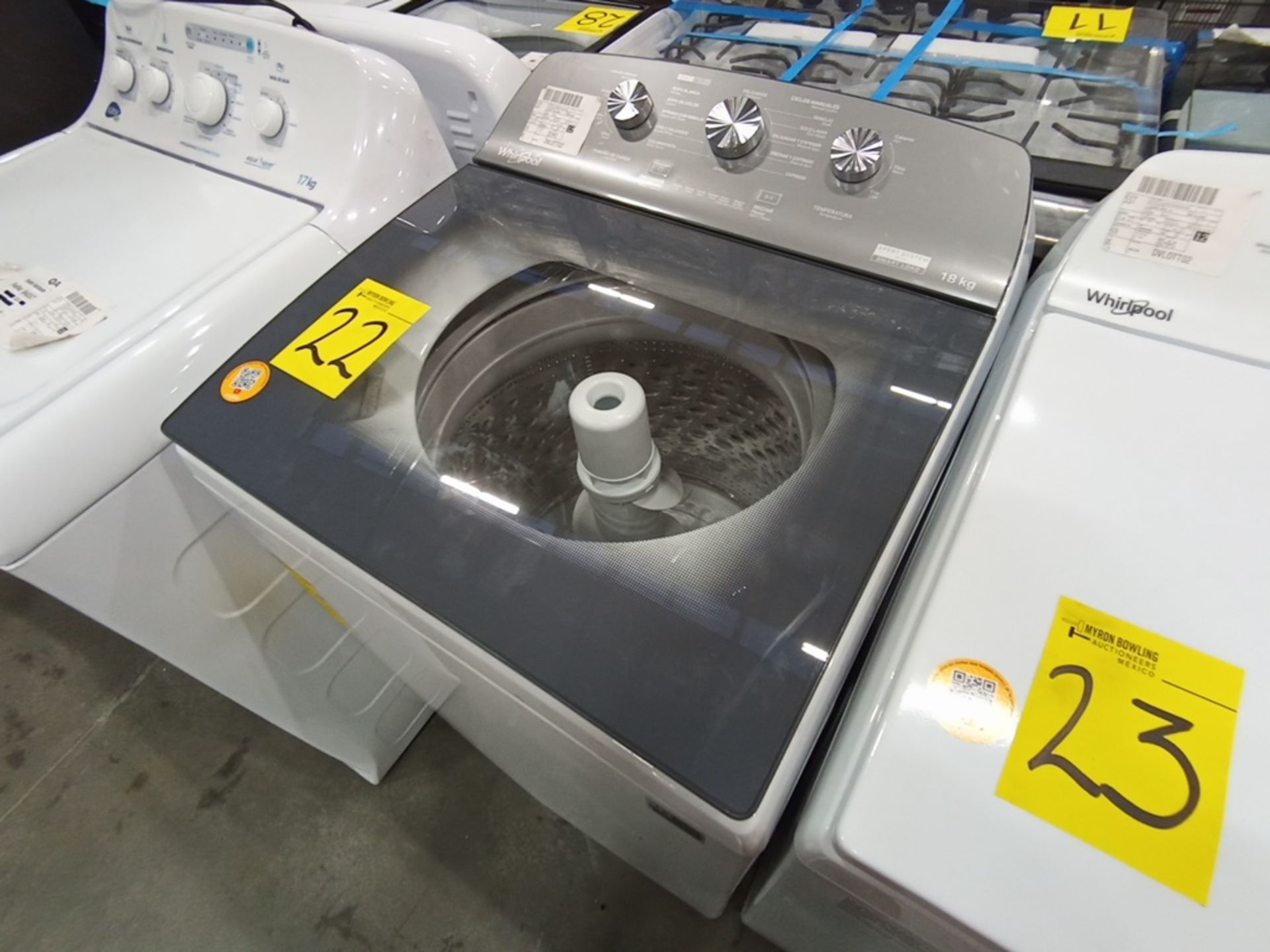 Lote de 2 lavadoras contiene: 1 Lavadora de 18KG, Marca Whirlpool, Modelo 8MWTW1823WJMD, Serie HLA3 - Image 10 of 16