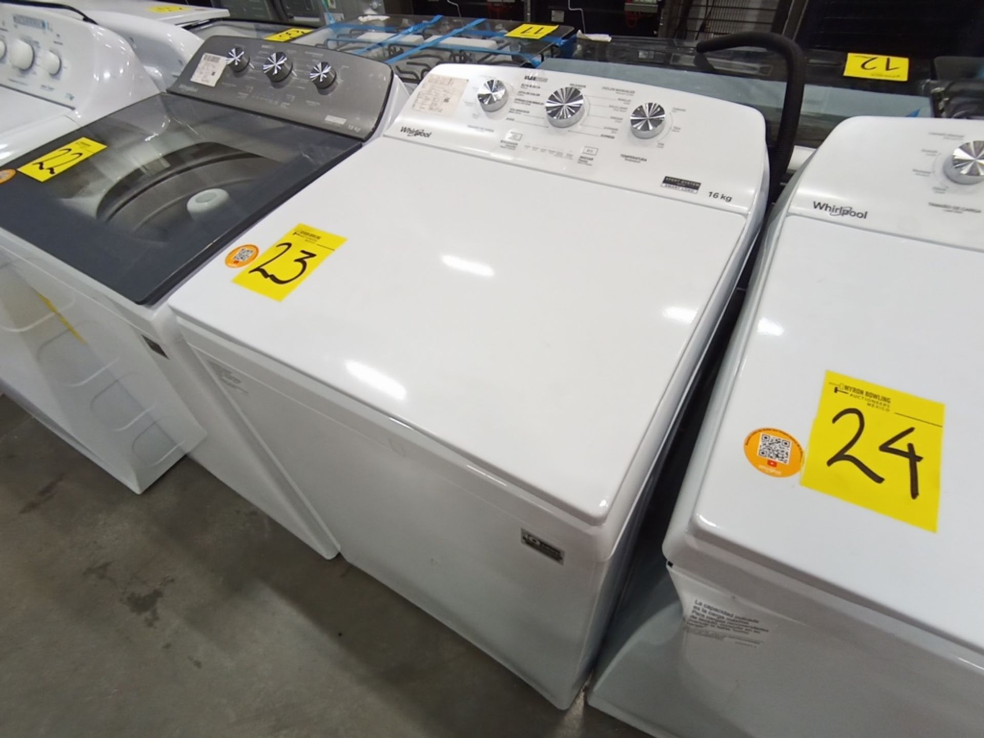 Lote de 3 lavadoras, contiene: 1 Lavadora de 16KG, Marca Whirlpool, Modelo 8MWTW1613MJQD, Serie HLA - Image 9 of 24