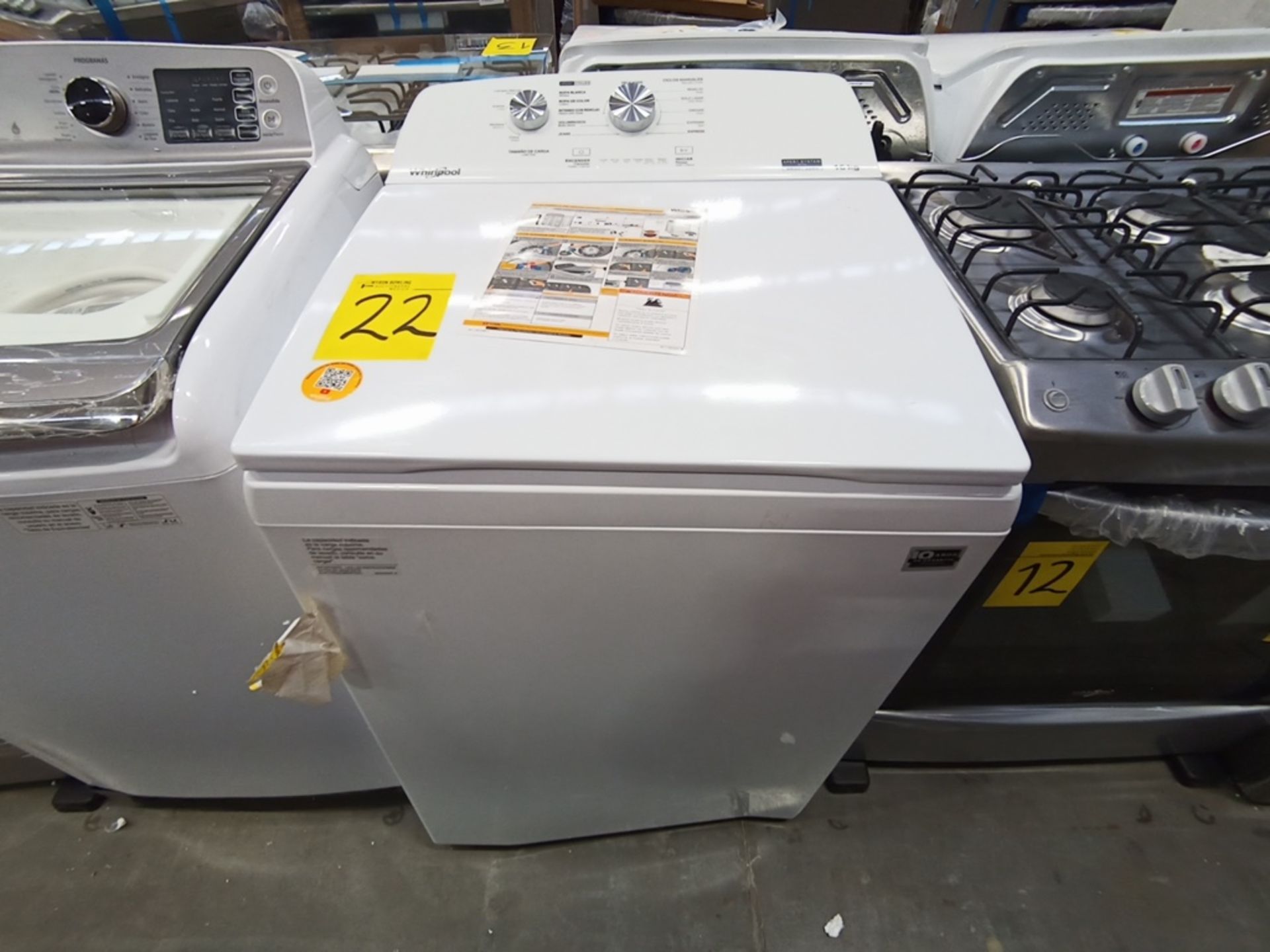 Lote de 2 lavadoras contiene: 1 Lavadora de 18KG, Marca Whirlpool, Modelo 8MWTW1823WJMD, Serie HLA3 - Image 6 of 16