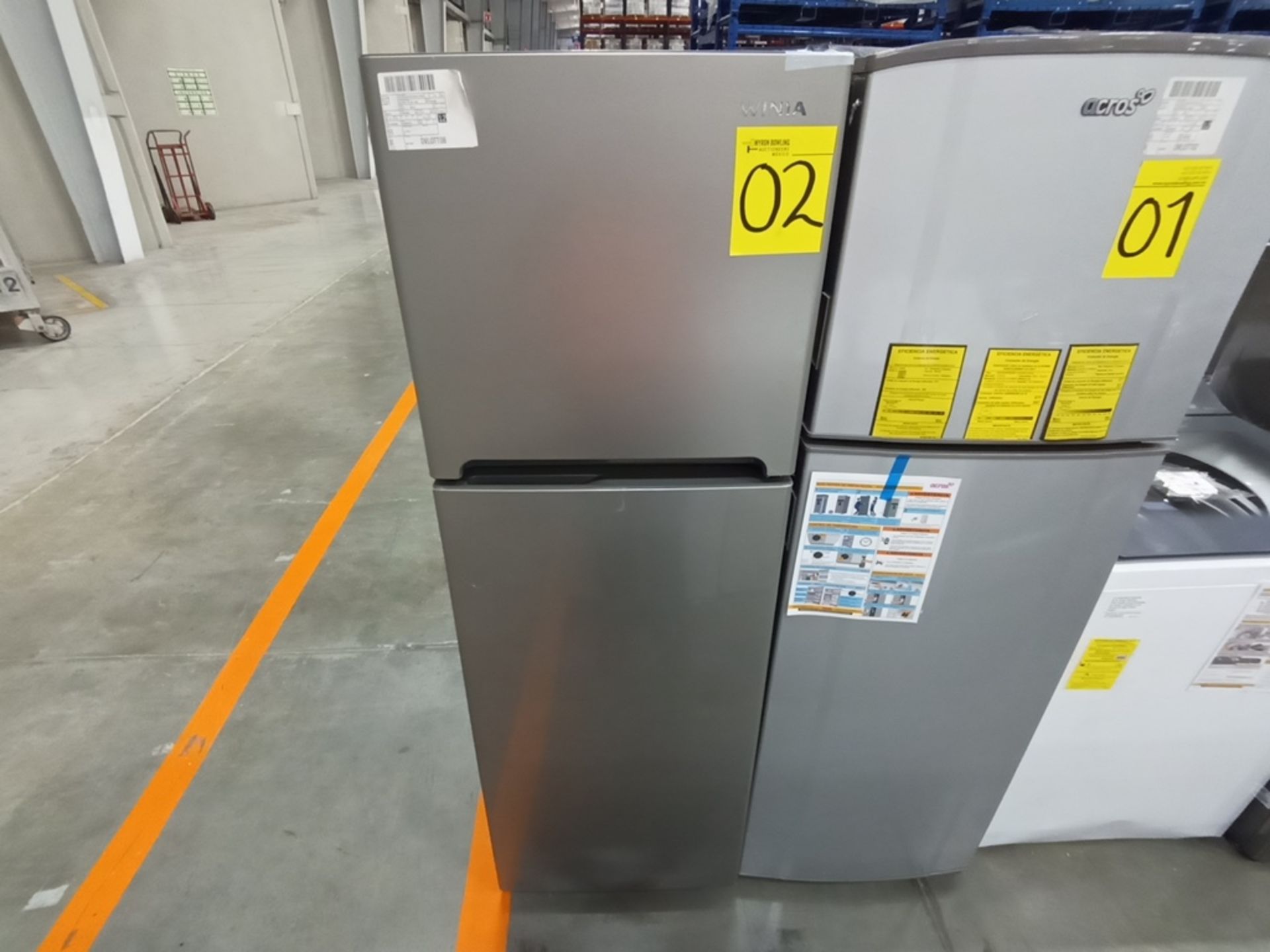 1 Refrigerador, Marca Winia, Modelo DFR25210GN, Serie MR21YN09770489, Color Gris. Golpeado. Favor d - Image 6 of 9