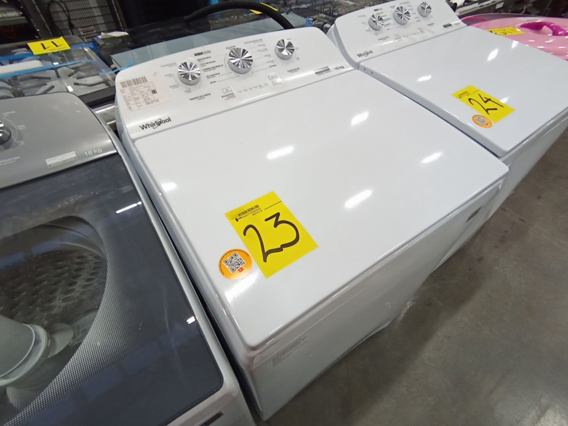 Lote de 3 lavadoras, contiene: 1 Lavadora de 16KG, Marca Whirlpool, Modelo 8MWTW1613MJQD, Serie HLA - Image 11 of 24