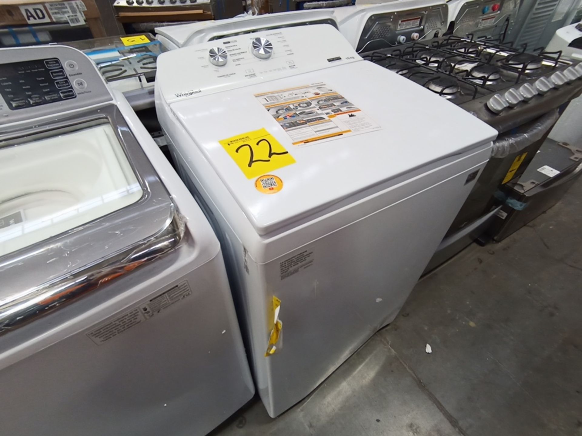 Lote de 2 lavadoras contiene: 1 Lavadora de 18KG, Marca Whirlpool, Modelo 8MWTW1823WJMD, Serie HLA3 - Image 3 of 16