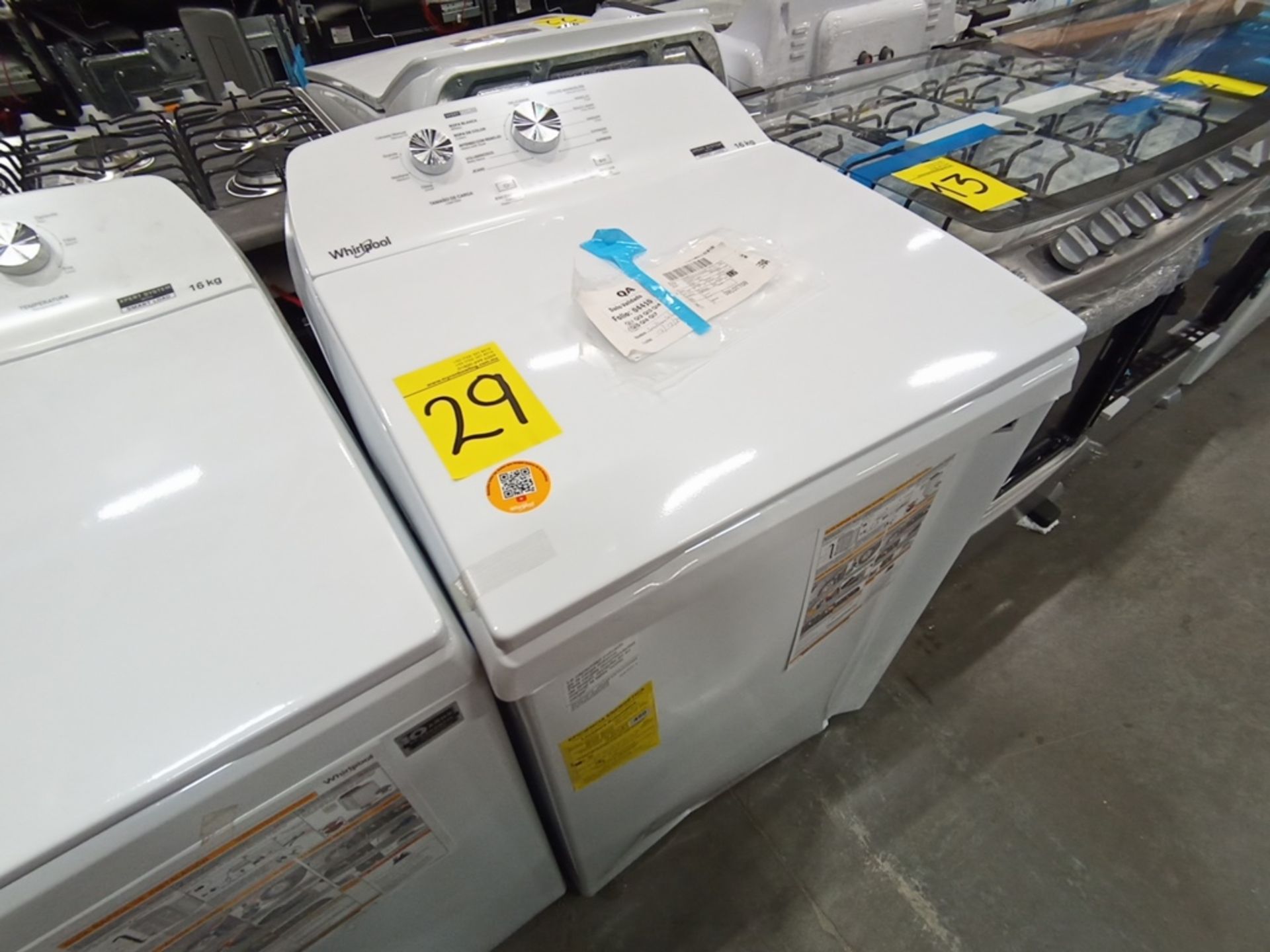 Lote de 2 lavadoras contiene: 1 Lavadora de 16 KG, Marca Whirlpool, Modelo 8MWTW1612MJQ0, Serie HLA - Image 4 of 16