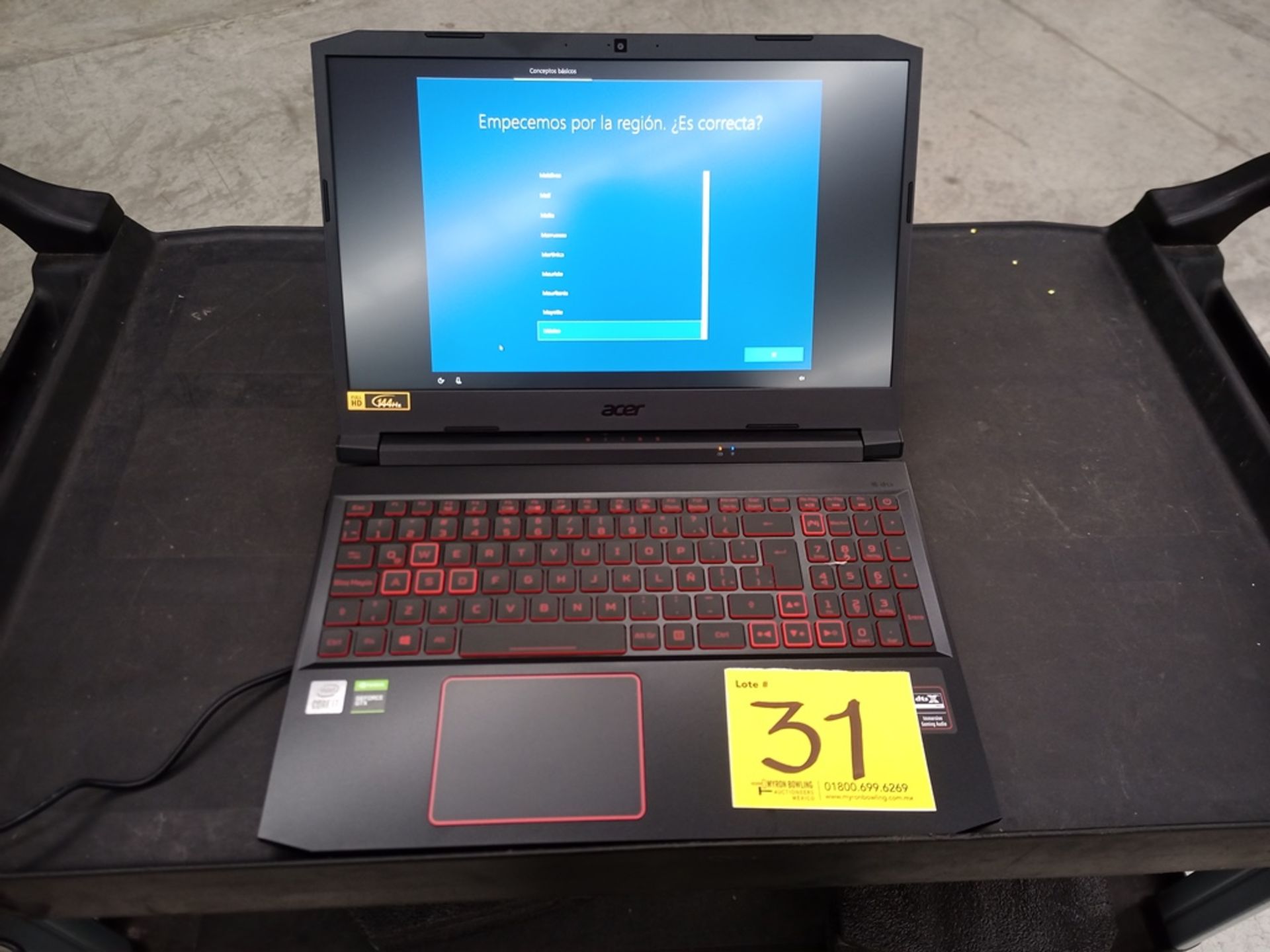 Computadora tipo laptop marca Acer Modelo Nitro 5 Core I7, No de serie NHQ7MAL01J1190F9FE3400, 8GB - Image 2 of 17