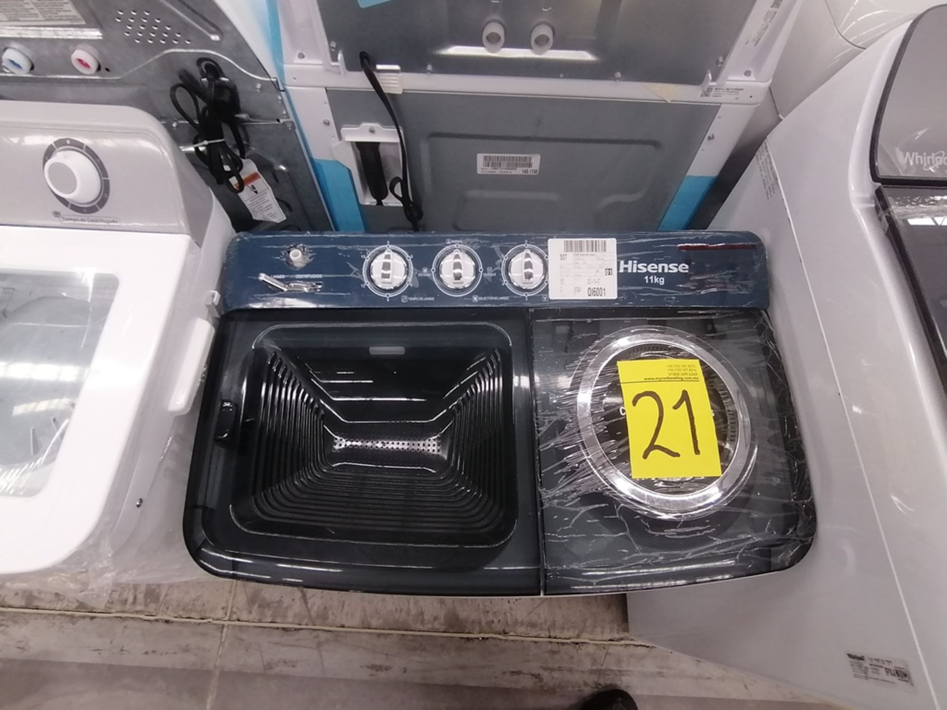 Lote de 3 Lavadoras contiene: 1 Lavadora de18KG, Marca Whirlpool, Modelo 8MWTW1623WJMD , Serie HLA2 - Image 12 of 19