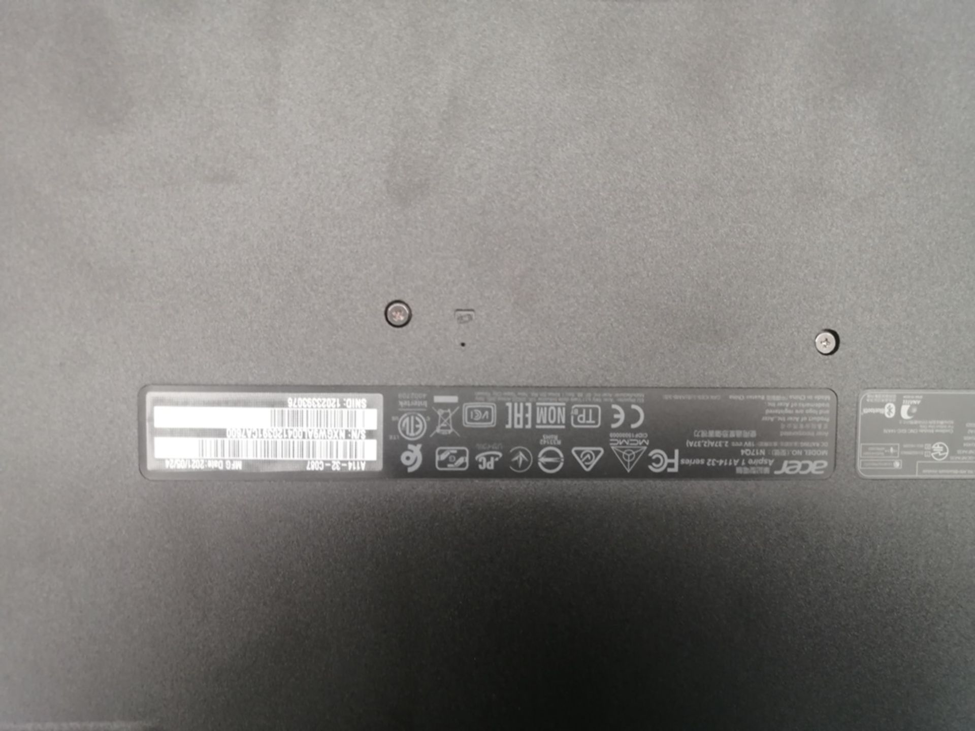 1 Computadora tipo Laptop marca Acer Modelo Aspire 114, Serie NXGW9AL004120391CA7600, Intel Celeron - Image 3 of 5