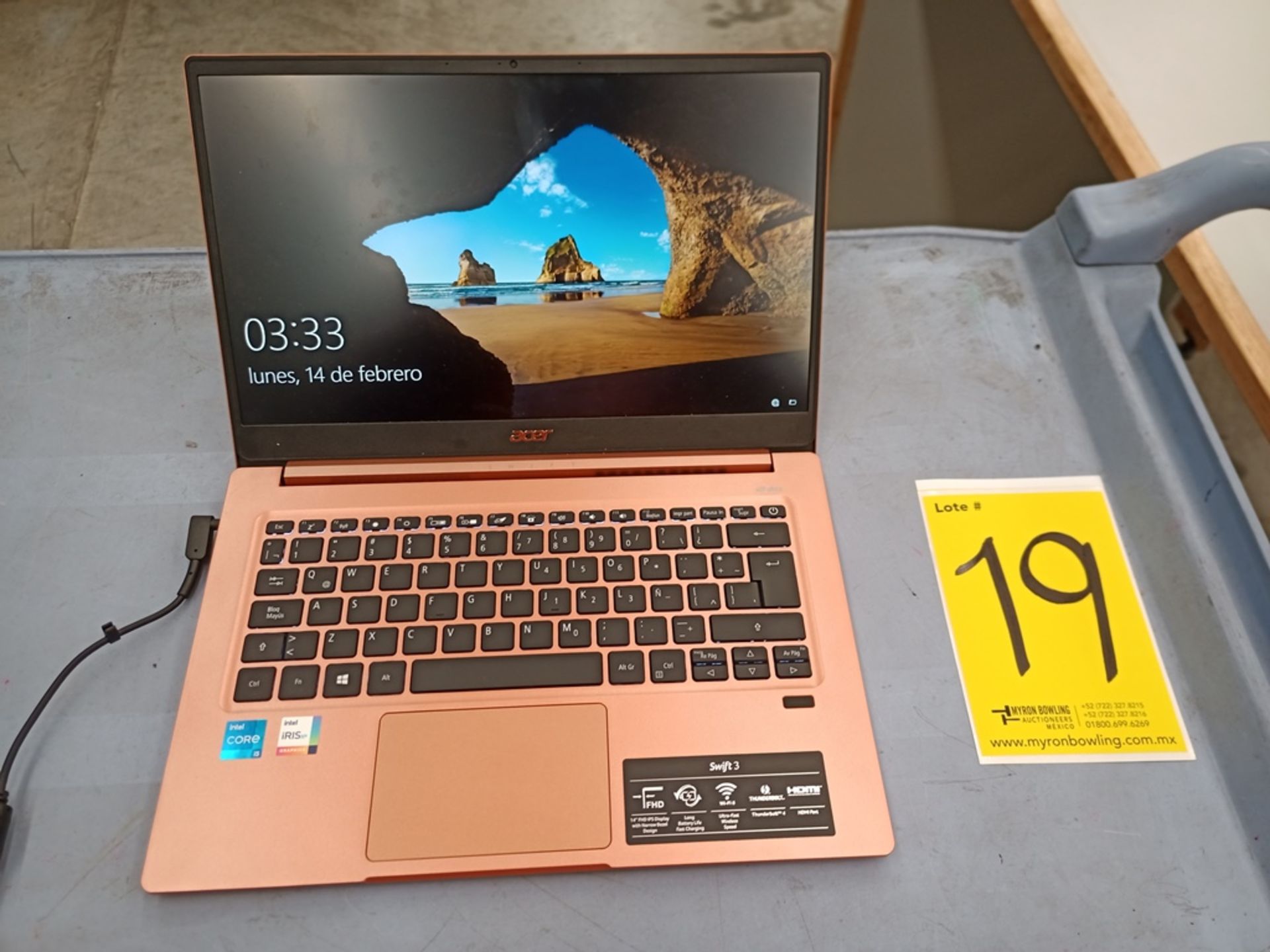 1 Computadora tipo laptop Marca ACER, Modelo SF314595959, Serie NXA0RAL001115100303400, Color Melon - Image 3 of 21