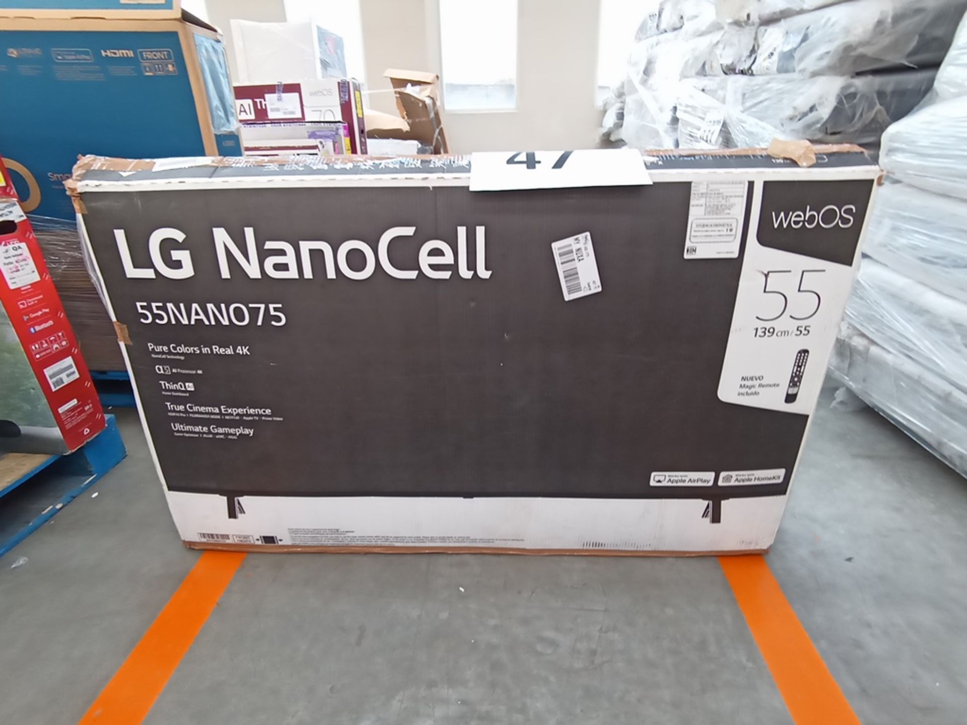 1 Pantalla de 55" Marca LG, Modelo NanoCel, Serie 110MXGL92943, No se asegura su funcionamiento, Pu - Image 3 of 14