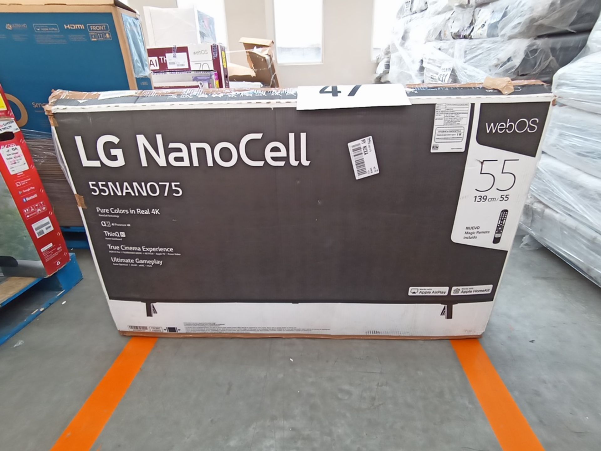 1 Pantalla de 55" Marca LG, Modelo NanoCel, Serie 110MXGL92943, No se asegura su funcionamiento, Pu - Image 4 of 14