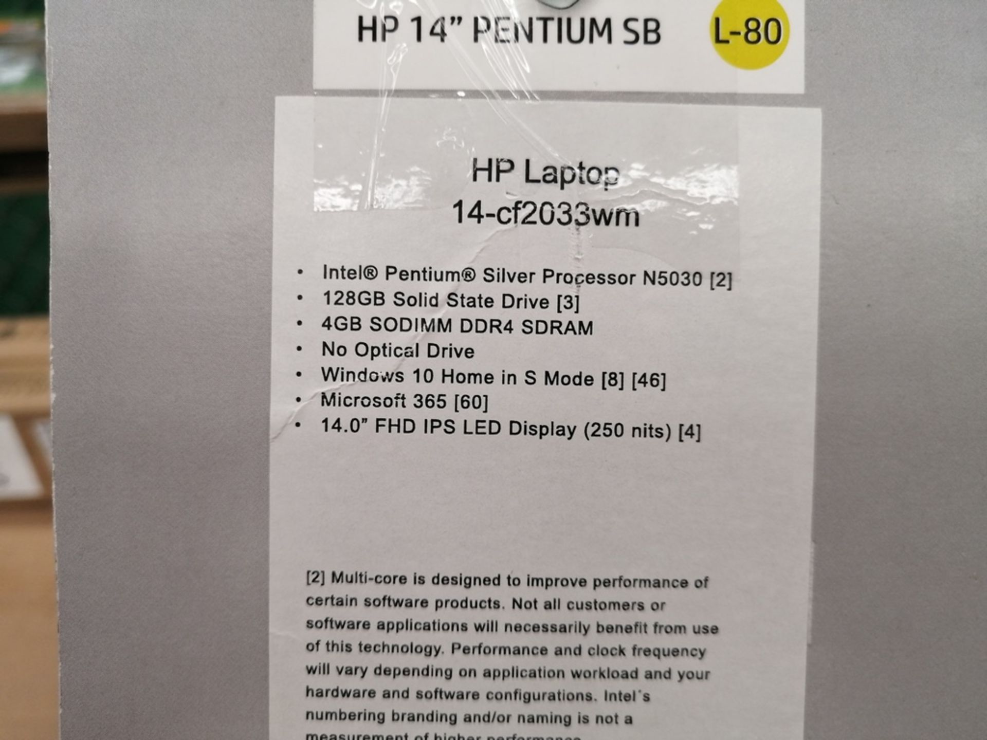 Lote de artículos contiene: 1 Computadora tipo Laptop marca HP, modelo 14CF2033, serie 5CG1206WQM, - Image 14 of 26