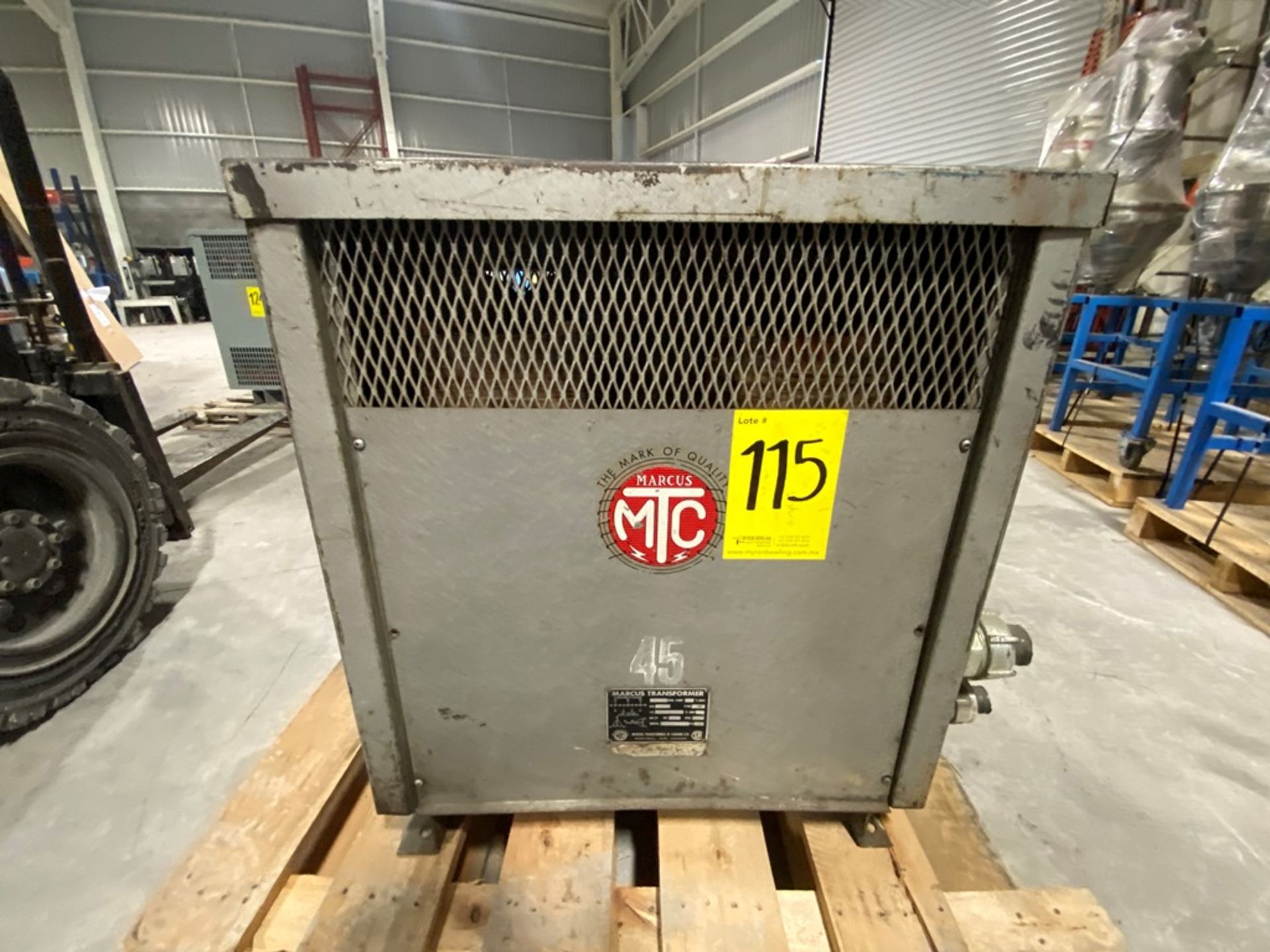 Marcus Three phase transformer dry type, Capacity 45KVA. - Image 2 of 17