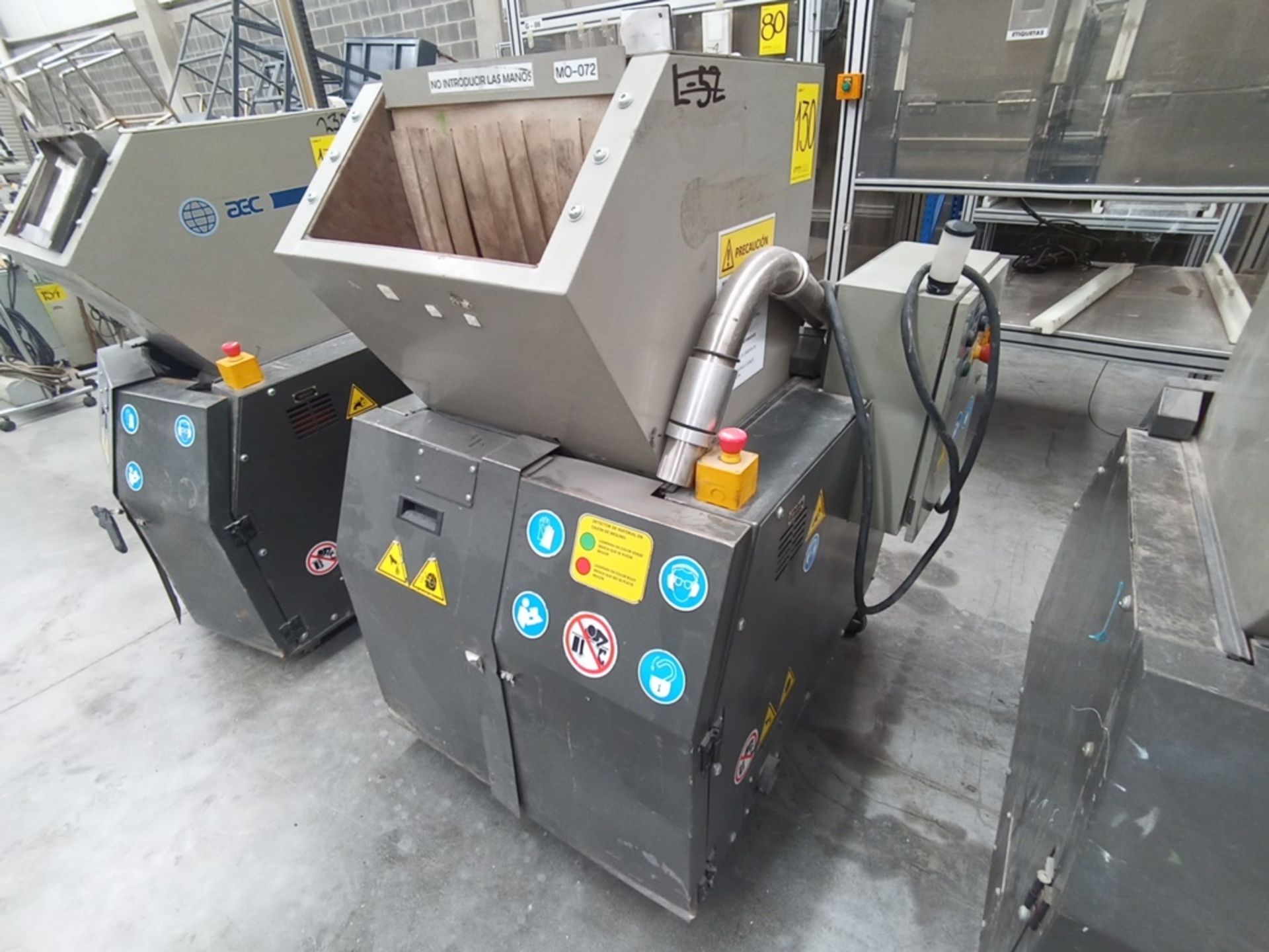 AEC Plastic Granulator of 10 HP, year 2016, current 460V/60Hz 3PH - Image 4 of 12