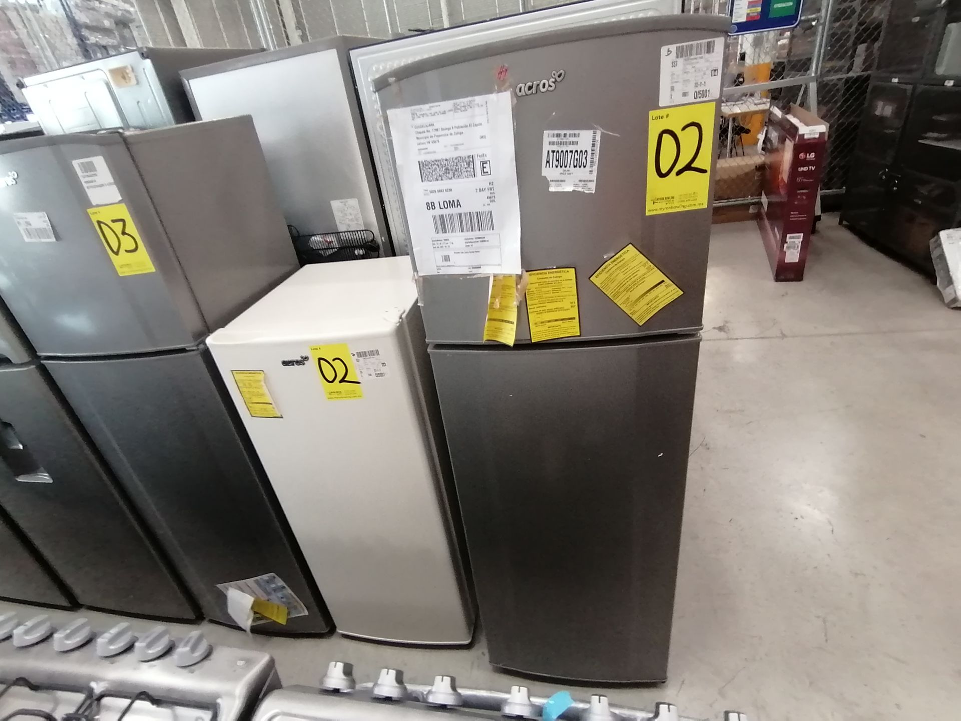 1 Refrigerador Marca Acros, Modelo ERT07TXLT, Serie VRA4436928, Color Blanco, Golpeado, Favor de in - Image 4 of 14