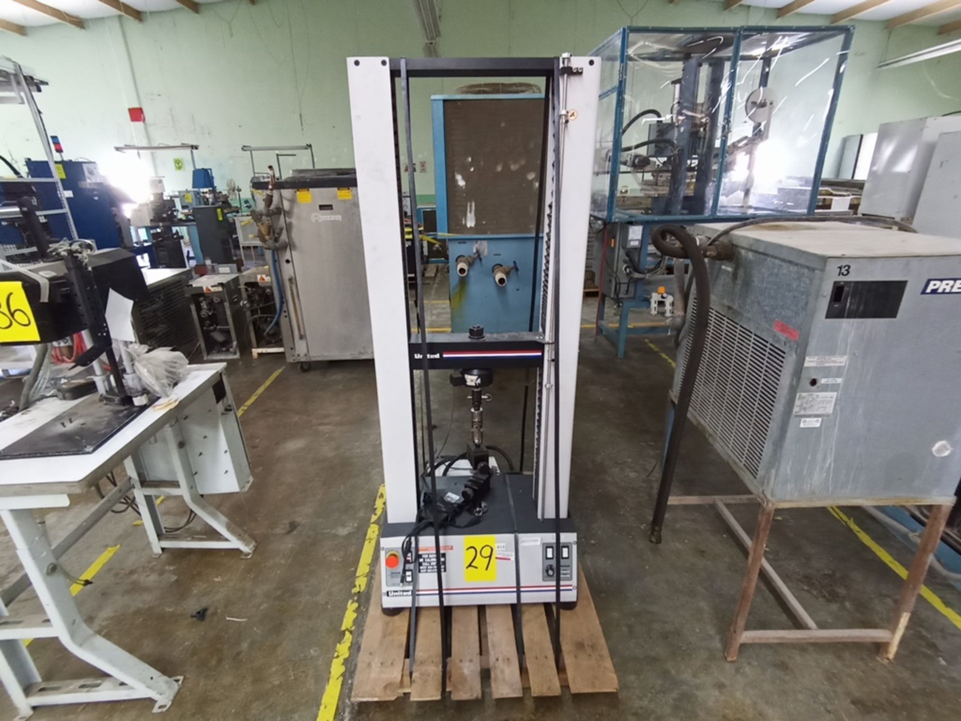 Bench top electromechanical accession machine, Model SSTM-1 Capacity of 1,125lbf