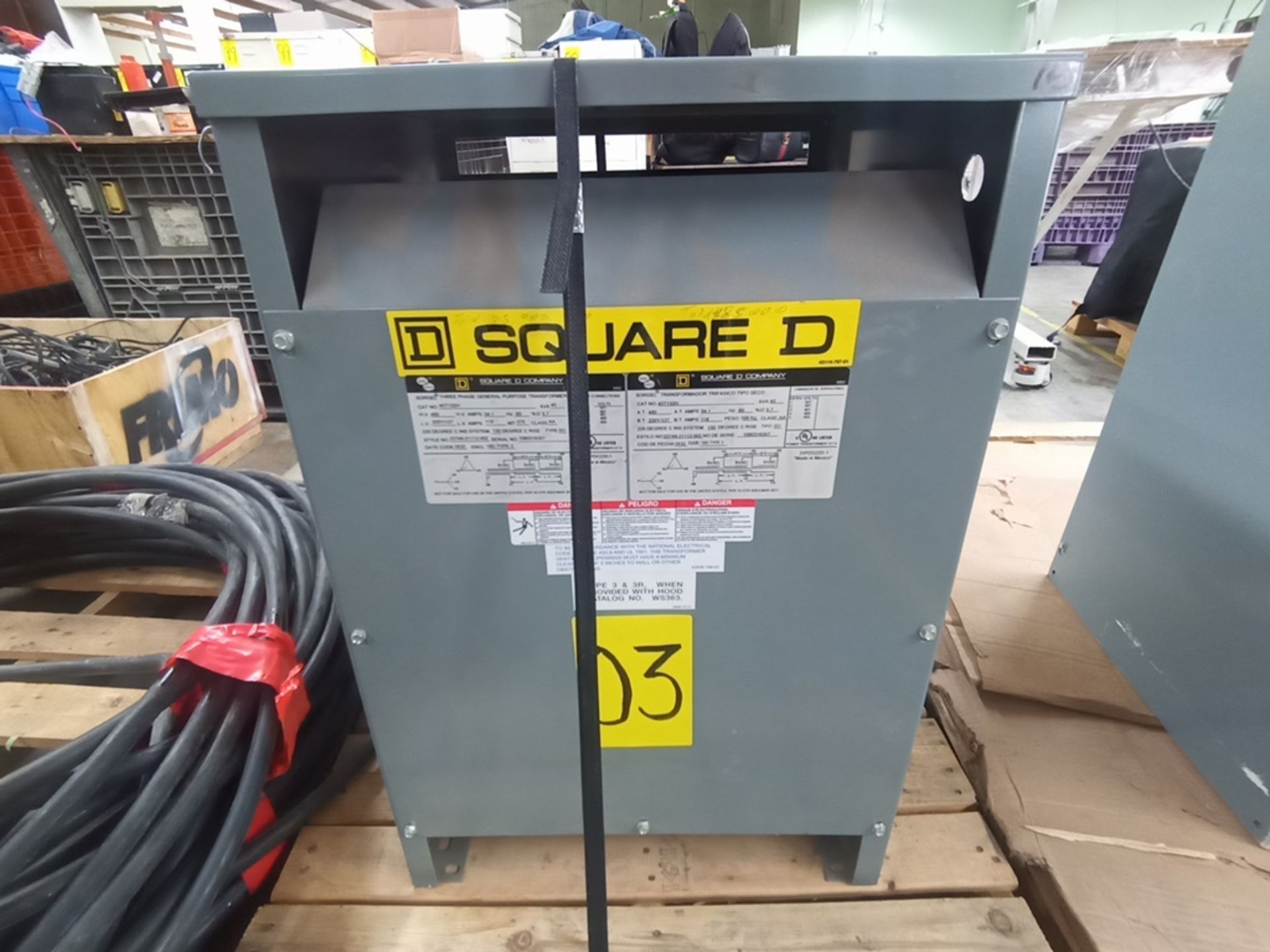 Square D Transformador trifasico tipo seco , 45KVA Modelo 33749-21112-002 - Image 2 of 15