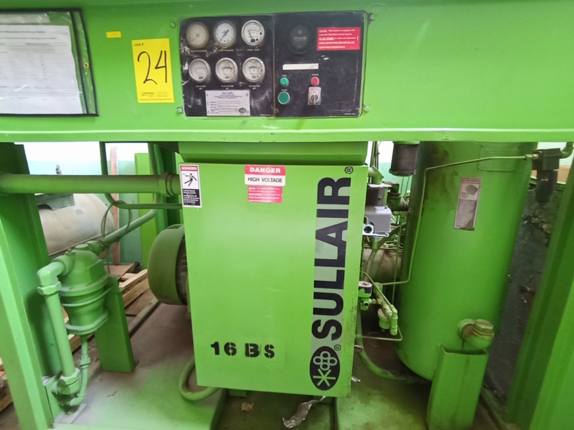 Sullair Air compressor, Model 16BS-75H-ACAC, S/N 003-76069 - Image 13 of 23