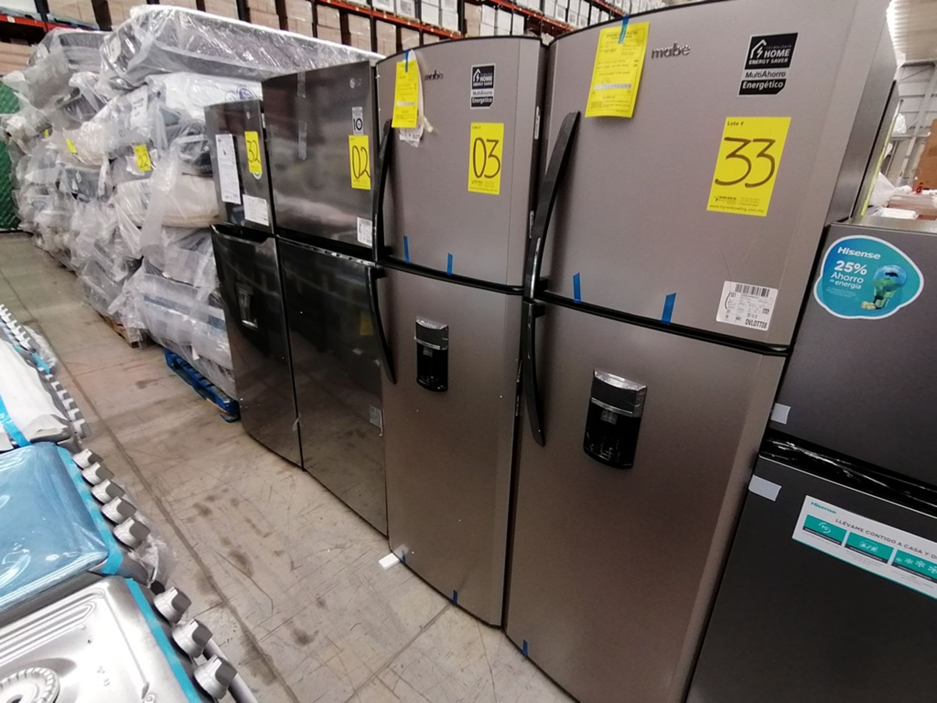 1 Refrigerador con Dispensador de Agua Marca Mabe, Color Gris, Modelo RMA300FJMR, Serie 2112B707142 - Image 2 of 13