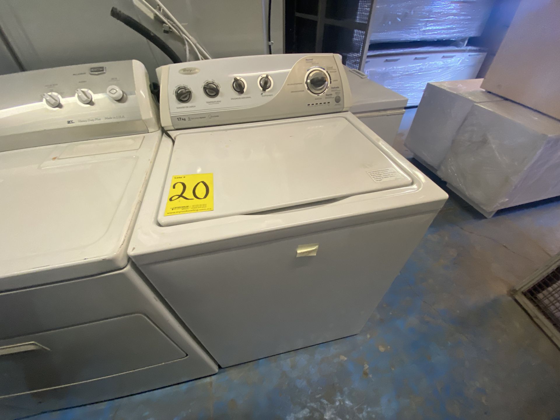 Lote Conformado por 1 Lavadora maraca Whirlpool de 17 kg, color blanco, Modelo 7MWTW170ABM0, Serie - Image 7 of 11