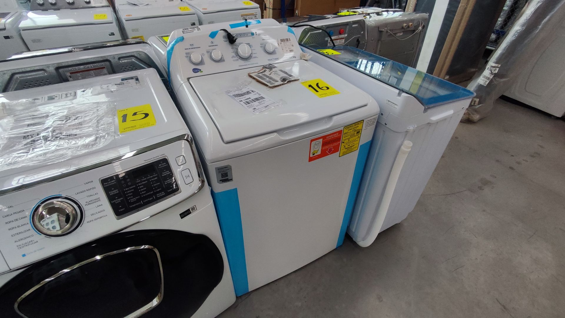 Lote conformado por 2 Lavadoras, Contiene; 1 Lavadora de 16 kg, Marca Whirlpool, Modelo 8MWTW1612, - Image 5 of 17