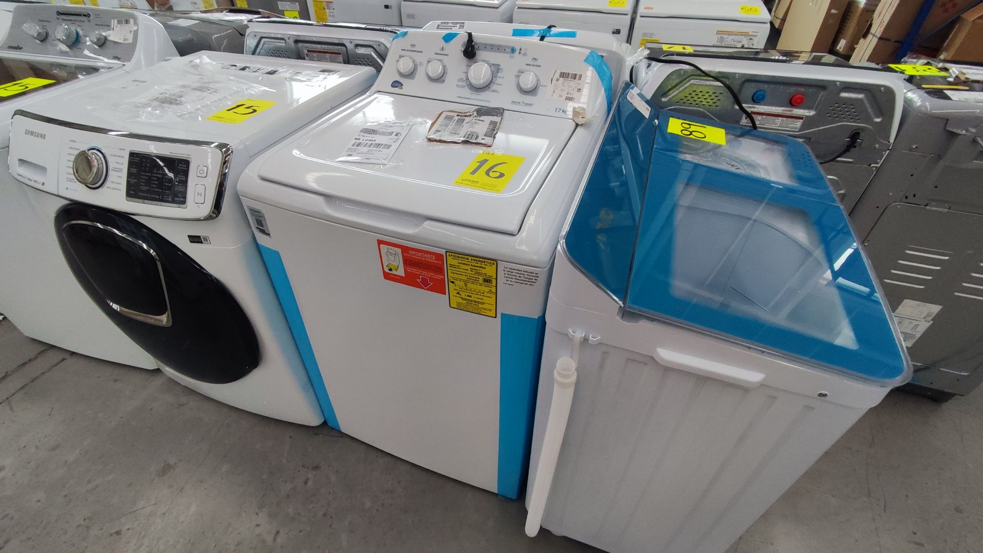 Lote conformado por 2 Lavadoras, Contiene; 1 Lavadora de 16 kg, Marca Whirlpool, Modelo 8MWTW1612, - Image 2 of 17