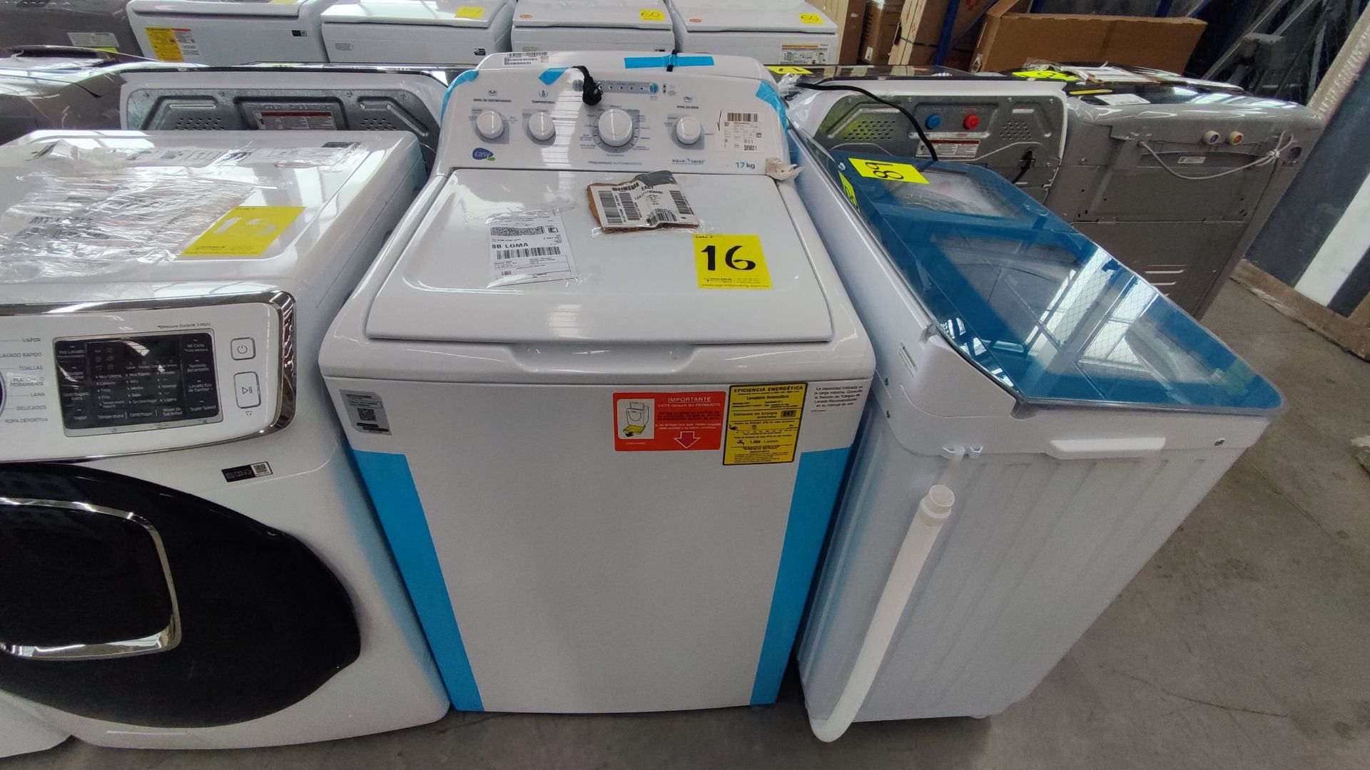 Lote conformado por 2 Lavadoras, Contiene; 1 Lavadora de 16 kg, Marca Whirlpool, Modelo 8MWTW1612, - Image 4 of 17