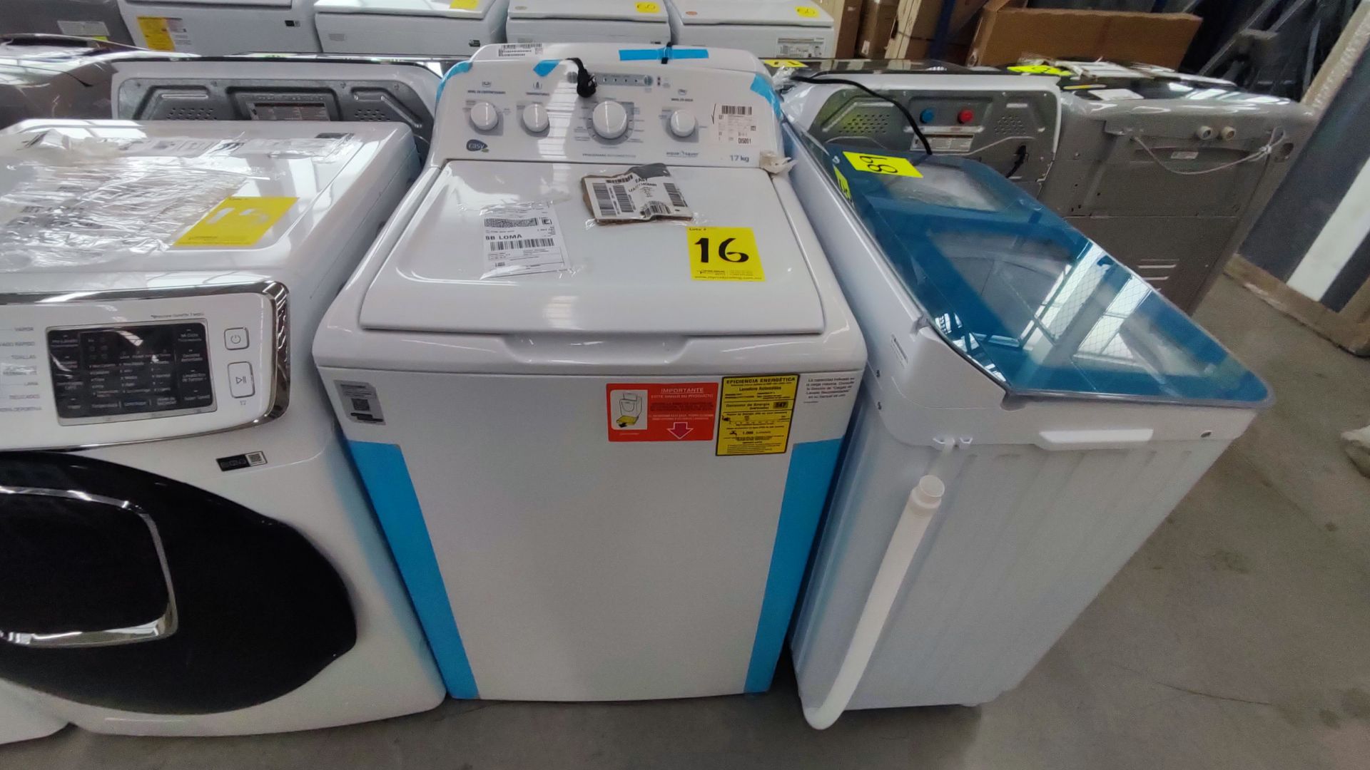 Lote conformado por 2 Lavadoras, Contiene; 1 Lavadora de 16 kg, Marca Whirlpool, Modelo 8MWTW1612, - Image 3 of 17