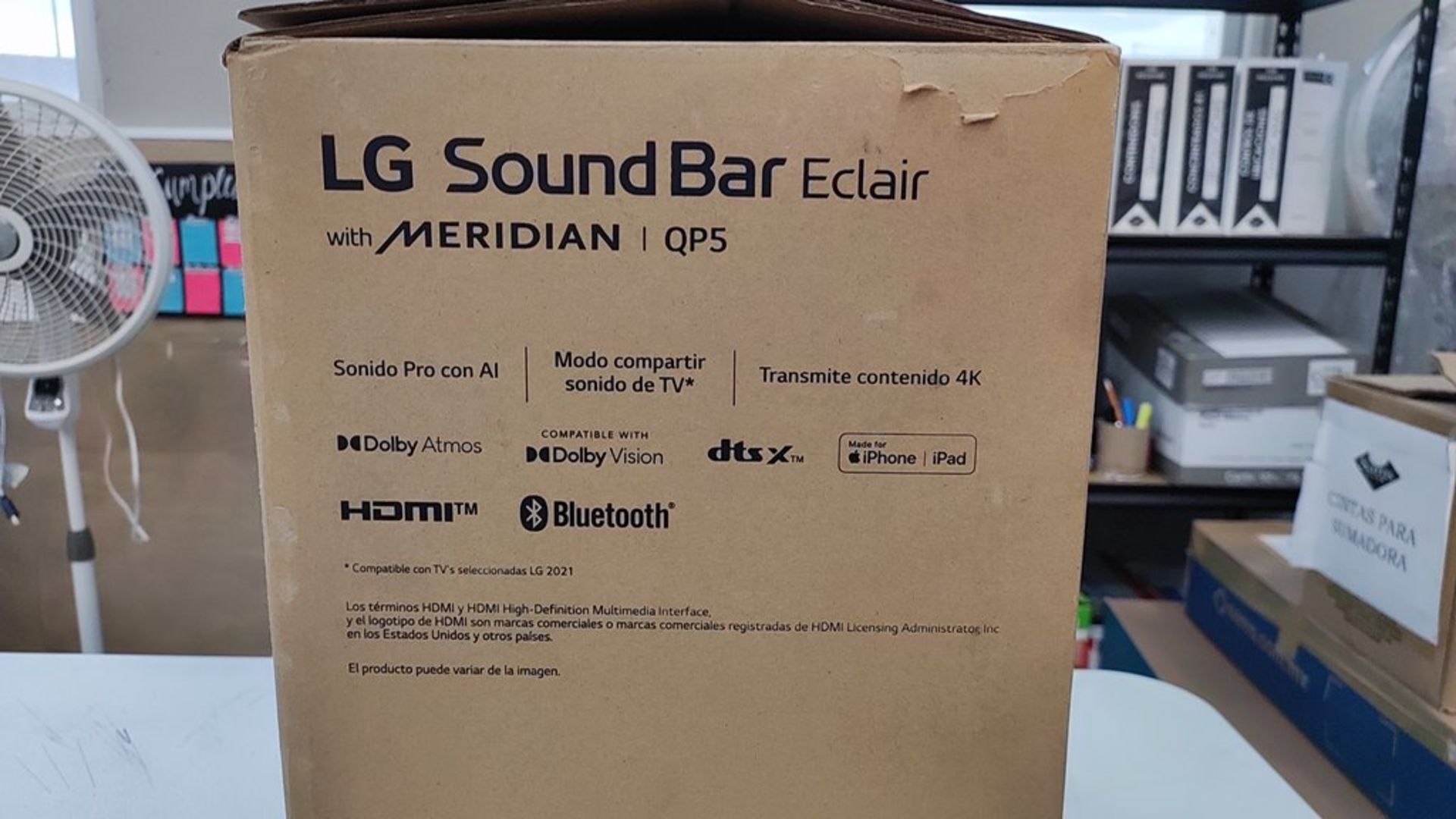 1 Bocina Marca LG SoundBar Eclair de 3.1.2 Canales, HDMI y Bluetooth. Favor de Inspeccionar. (No se - Image 8 of 11