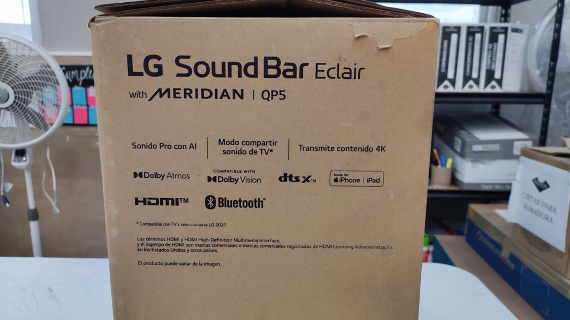 1 Bocina Marca LG SoundBar Eclair de 3.1.2 Canales, HDMI y Bluetooth. Favor de Inspeccionar. (No se - Image 7 of 11