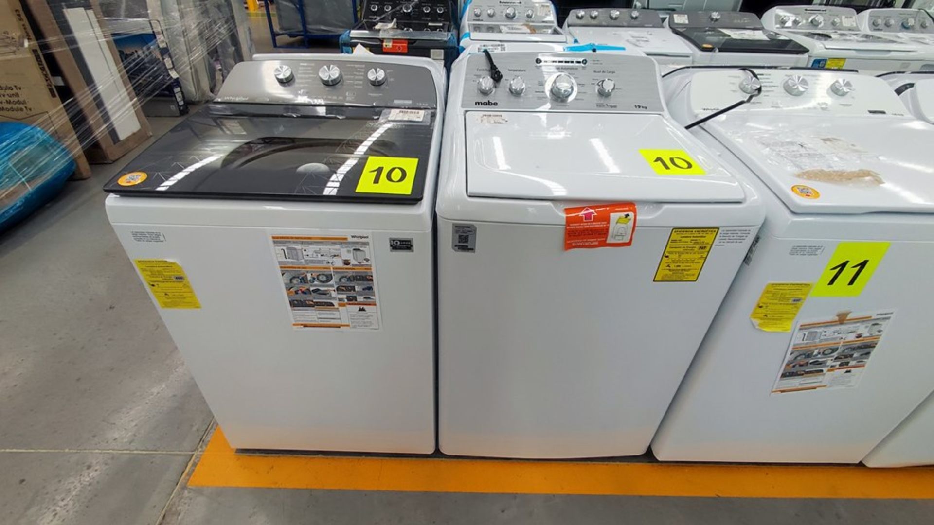 Lote de 2 Lavadoras contiene: 1 Lavadora de 18 Kg, Marca Whirlpool, Modelo 8MWTW1823WMJ0, No de ser