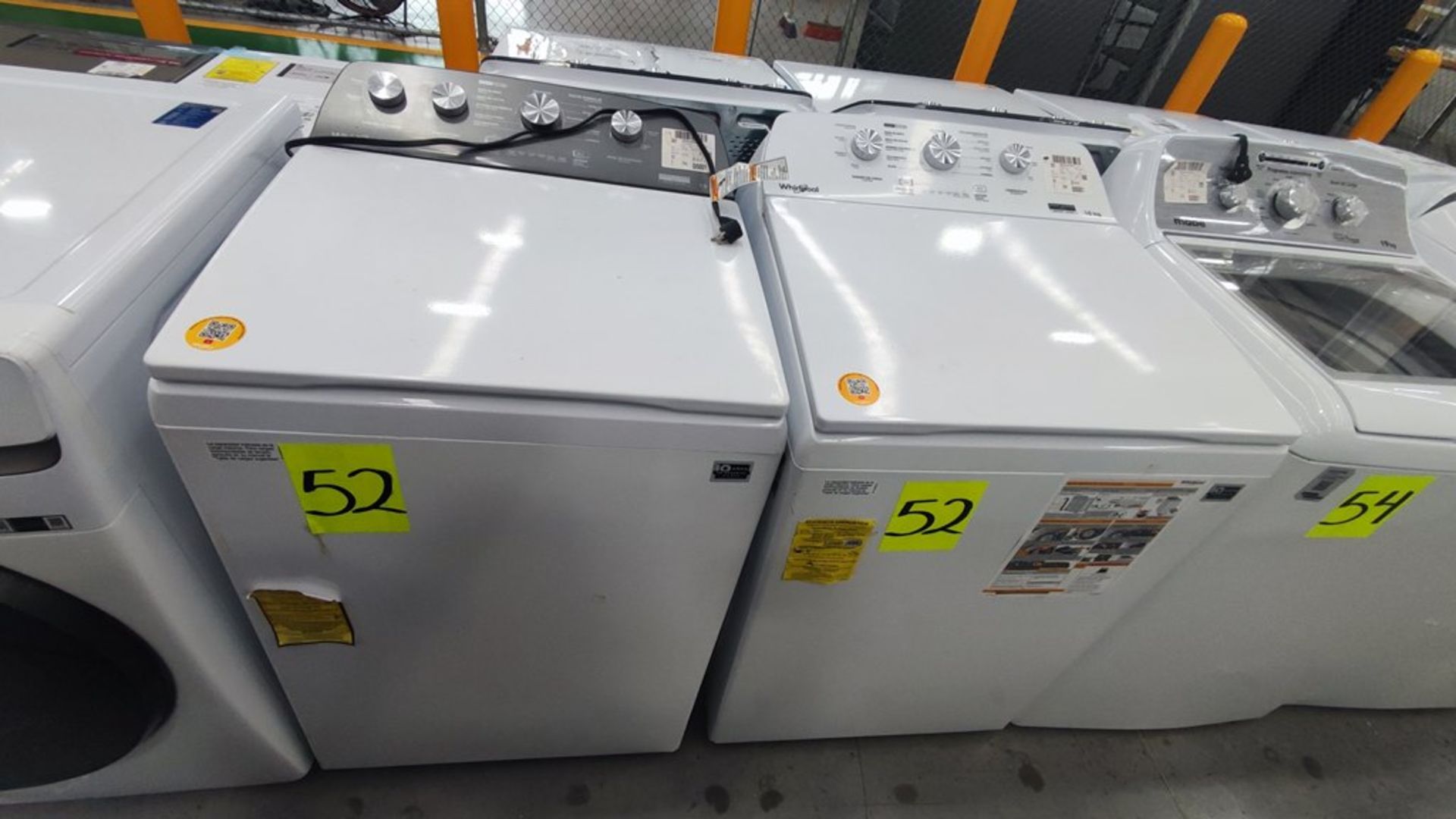 Lote de 2 Lavadoras contiene: 1 Lavadora de 19 Kg, Marca Whirlpool, Modelo 8MWTW1934MJM0, No de ser